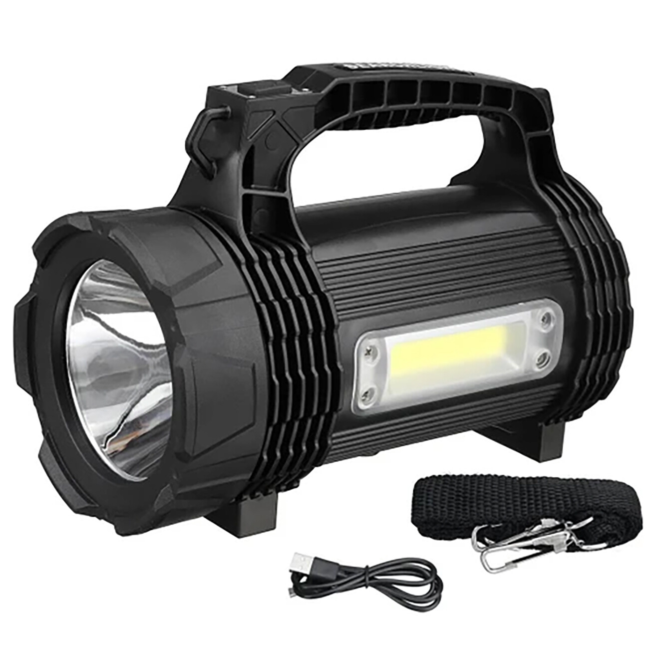 چراغ قوه کمپینگ شارژری و پاوربانک ضدآب اسمایلینگ شارک PS-889