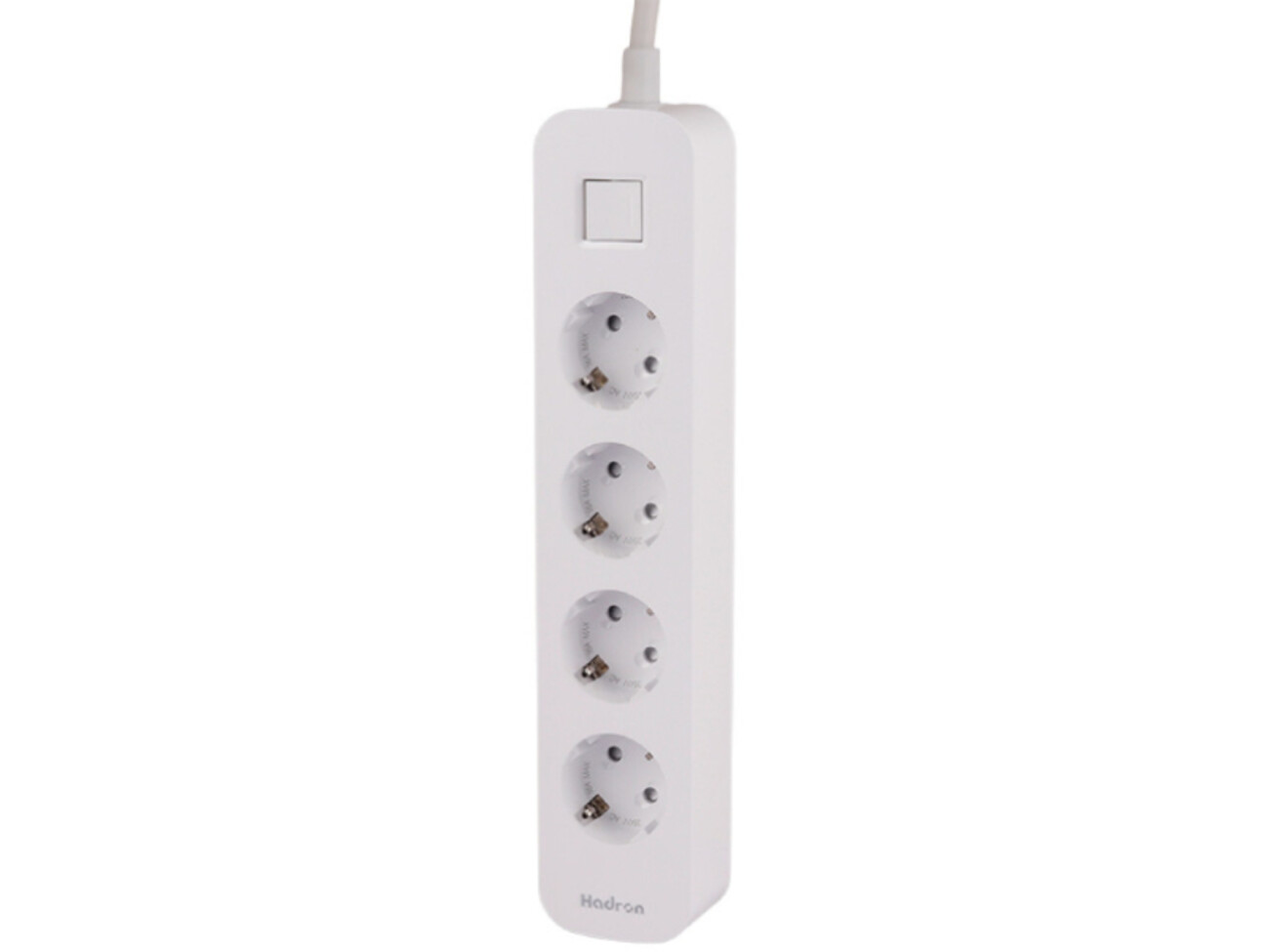 چند راهی برق ارت دار چهار سوکت هادرون Hadron P24 4 AC Way Power Strip 16A