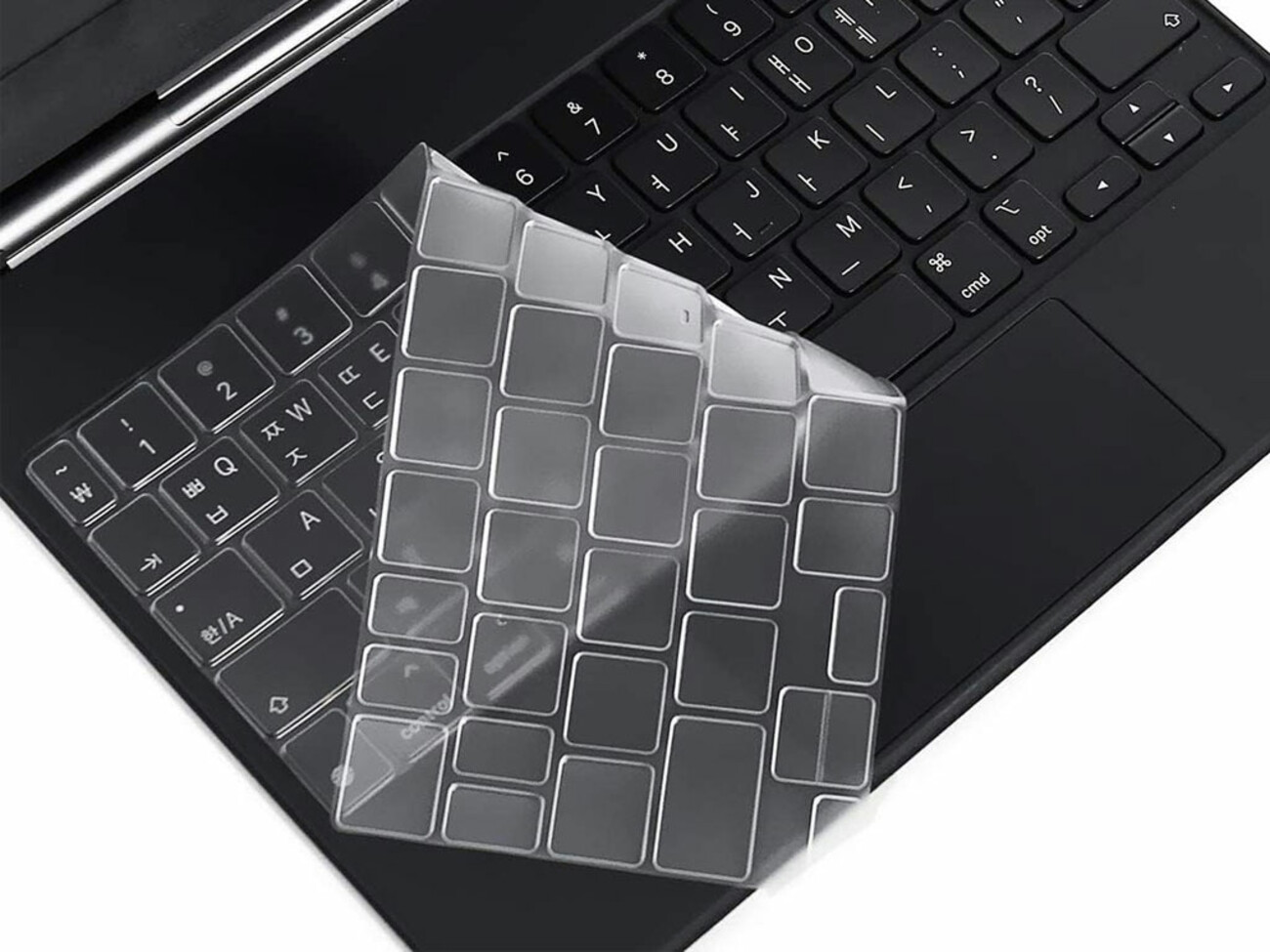 محافظ کیبورد آیپد پرو 10.2 اینچ کوتتسی Coteetci Keyboard skin TPU ultra slim iPad Pro 10.2&#39;&#39; MB1072