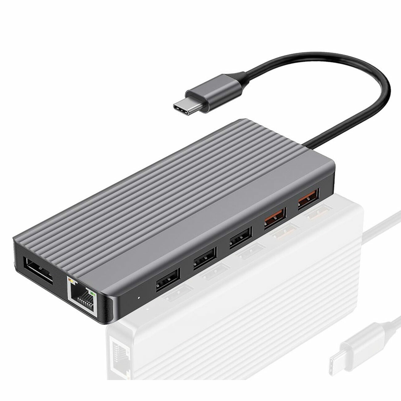 هاب تایپ سی 12 پورت آلومینیومی پاورولوژی P121HBCGY