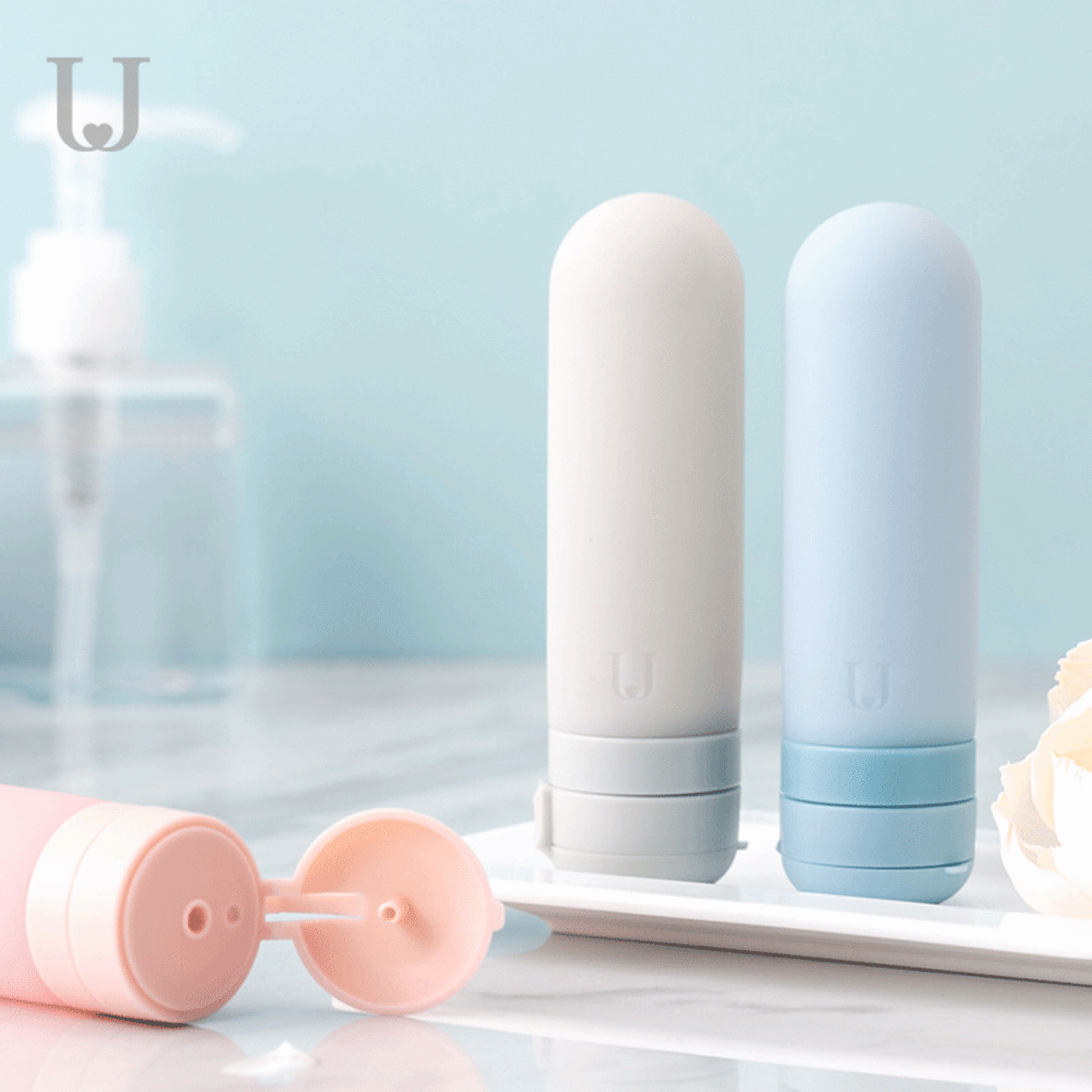 بطری مسافرتی سیلیکونی لوازم آرایشی و بهداشتی جوردن و جودی ( یک عددی سایز بزرگ ) PT004