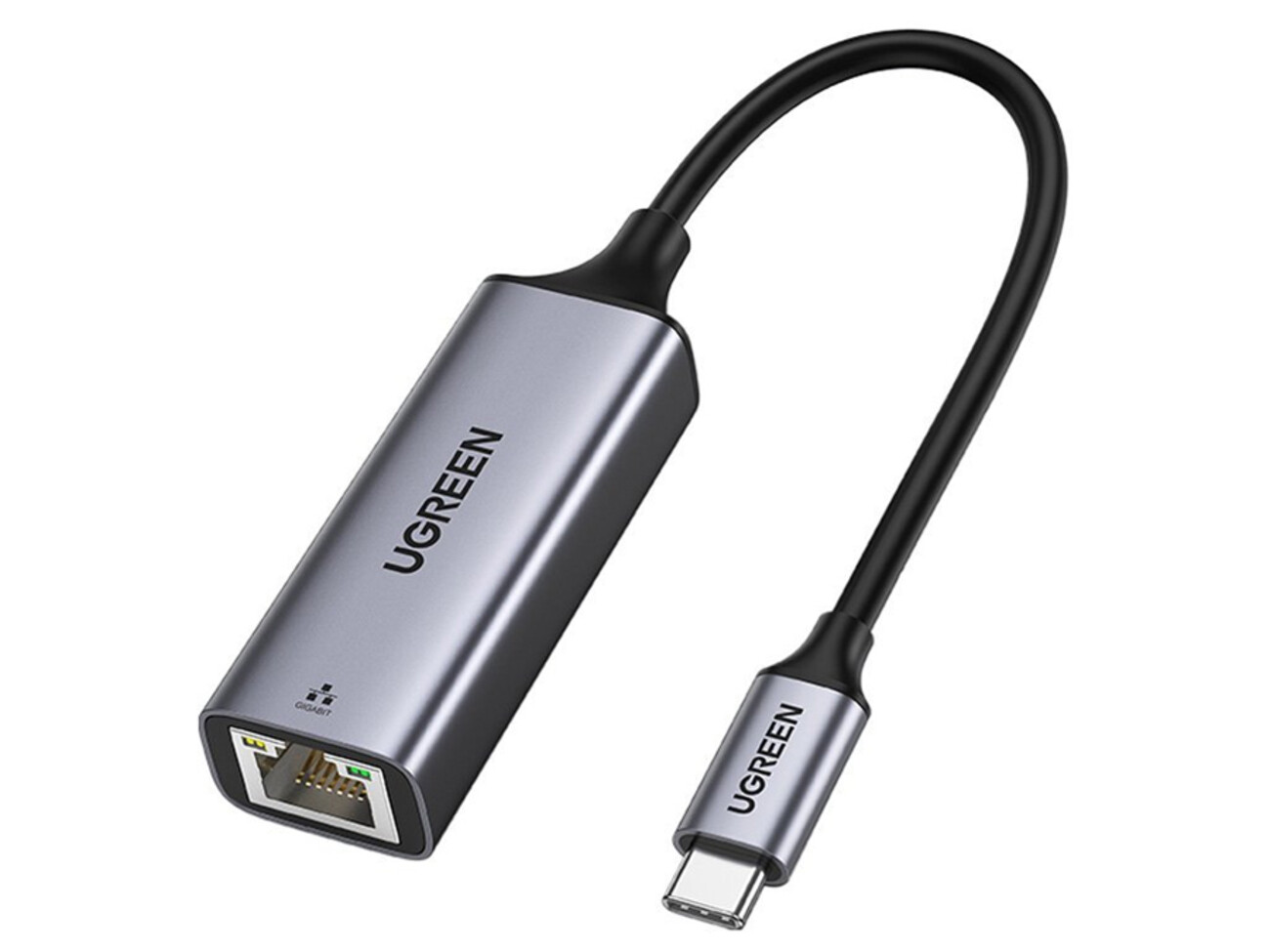 تبدیل تایپ سی به LAN یوگرین Ugreen CM199 50737 Type C To Ethernet Converter 10/100/1000 Mbps Support