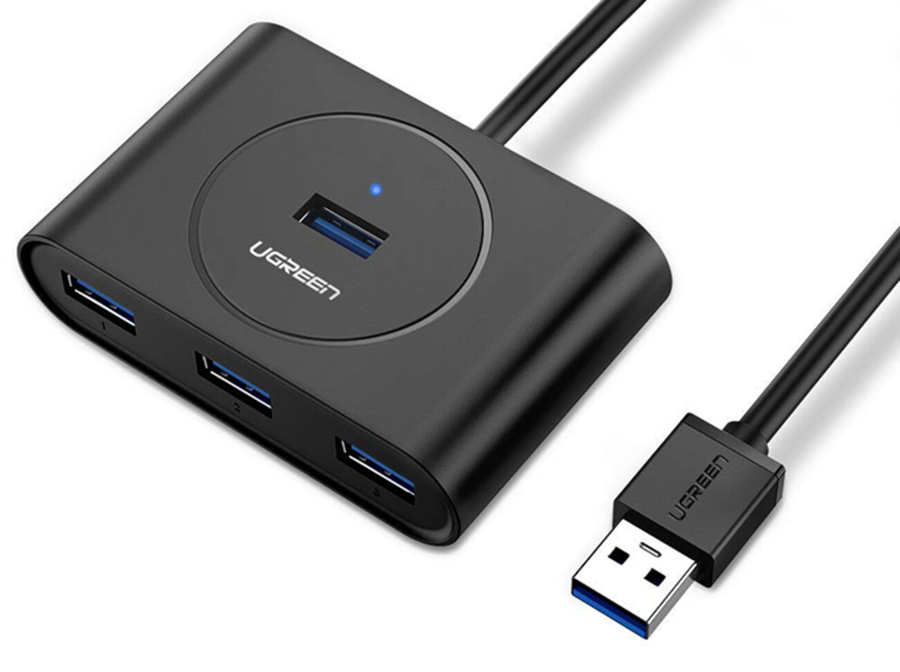 پاورهاب یو اس بی 4 پورت یک متر یوگرین Ugreen CR113 20291 USB 3.0 HUB 4 port