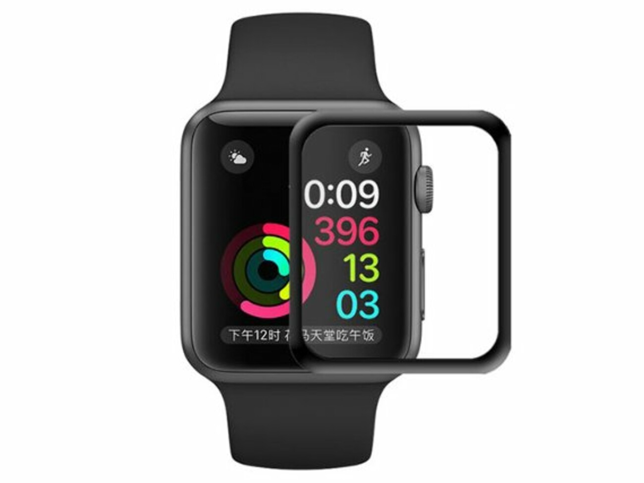 محافظ صفحه نمایش سرامیکی تمام صفحه اپل واچ Ceramic Protector Film Apple Watch 42mm