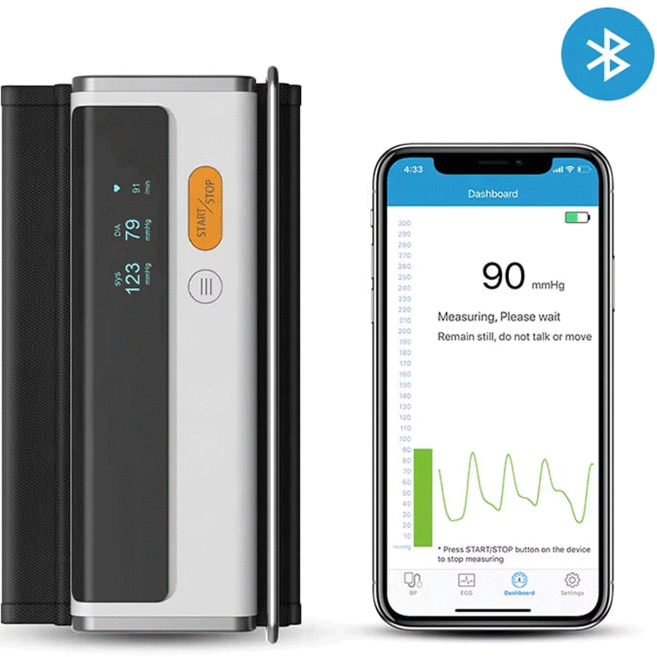 دستگاه فشار خون و نوار قلب هوشمند ARMFIT PLUS BP2