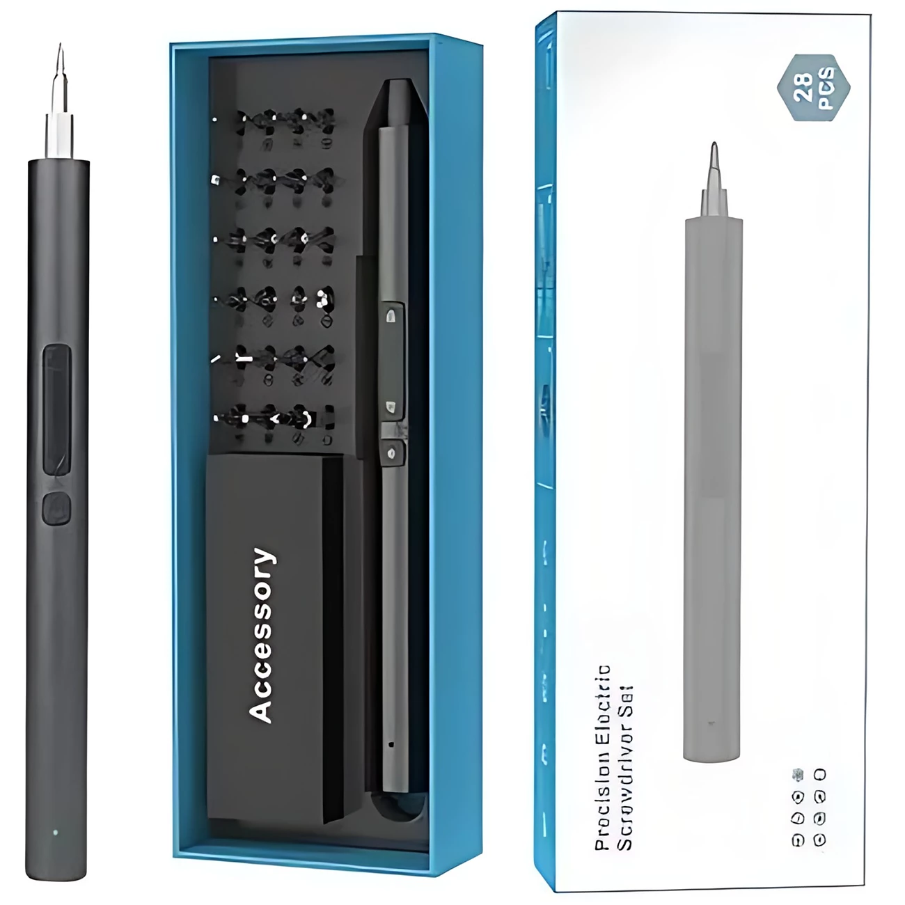 کیت پیچ‌گوشتی شارژی 28 تکه PRECISION