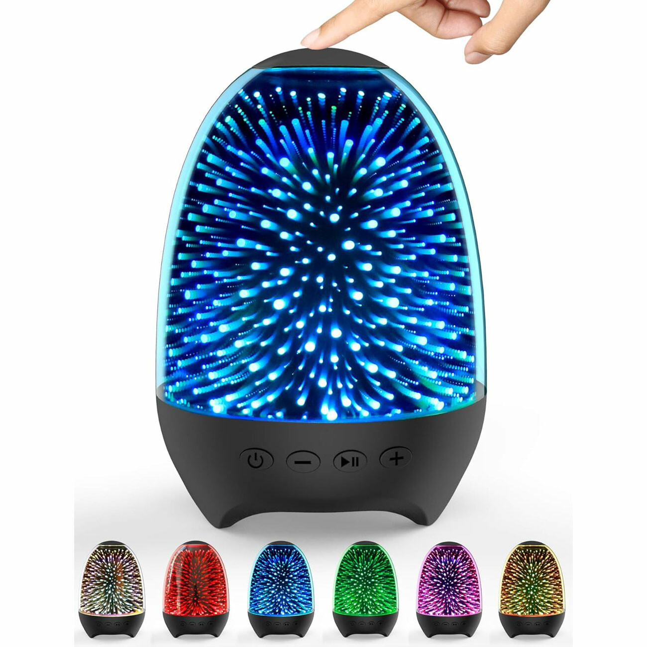 اسپیکر بلوتوثی و چراغ خواب رومیزی قابل حمل لمسی اِیسکول S609