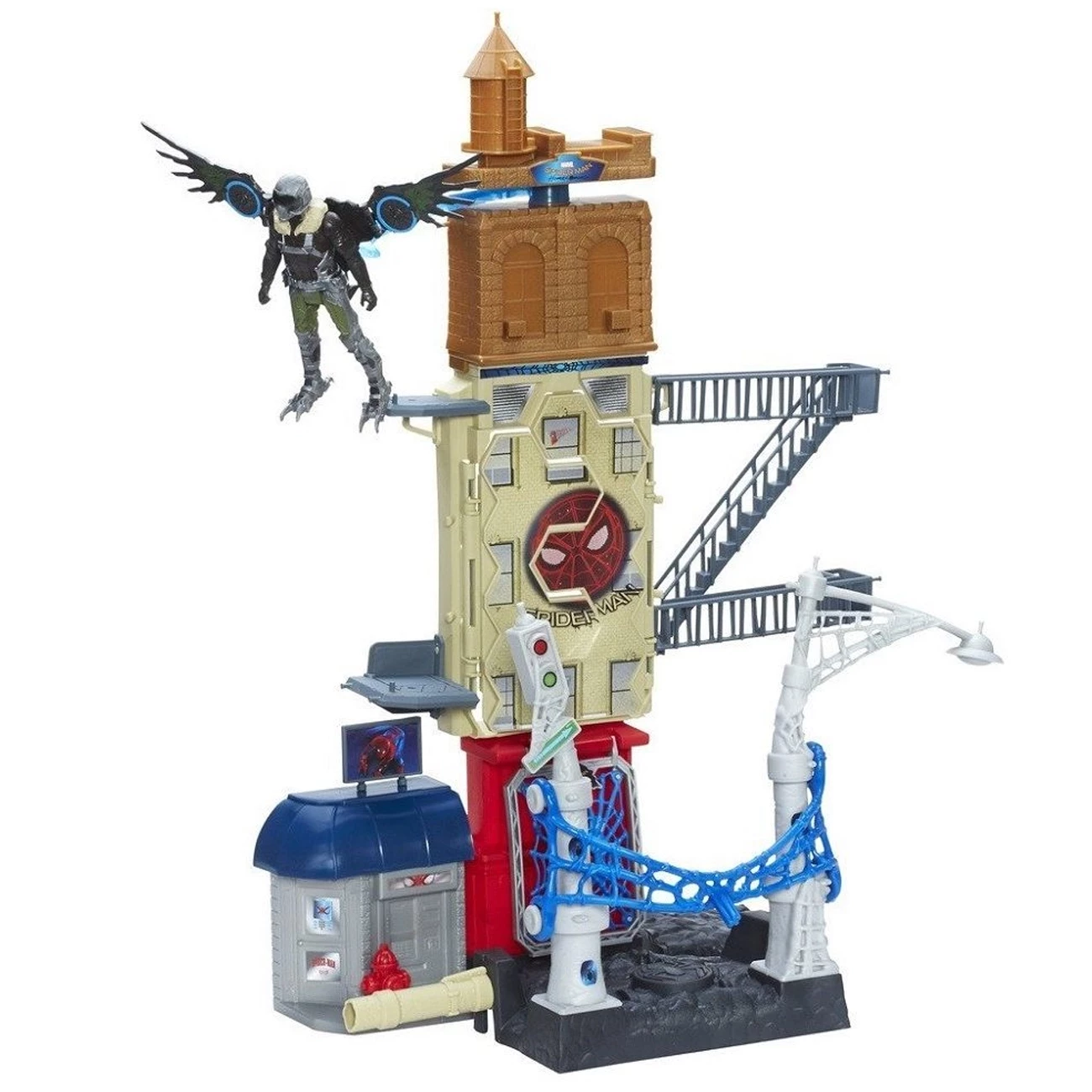 لگو پایگاه جنگی اسپایدرمن با فیگور کرکس مارول