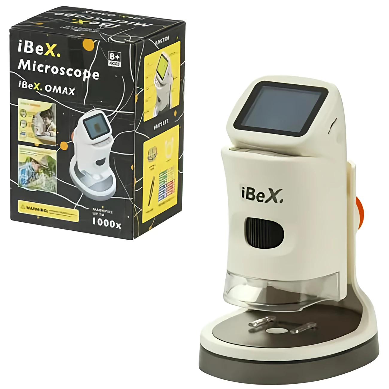 میکروسکوپ دیجیتالی شارژی با بزرگنمایی 1000 برابر و صفحه نمایش 2 اینچی آیبکس Omax