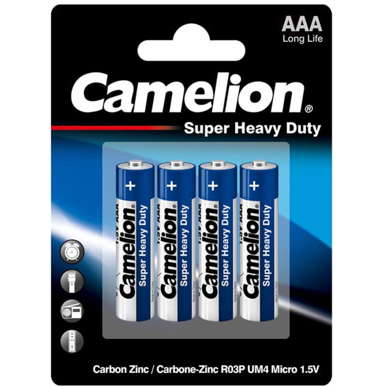 باتری نیم قلمی فوق سنگین کملیون Super Heavy Duty (4 عددی)