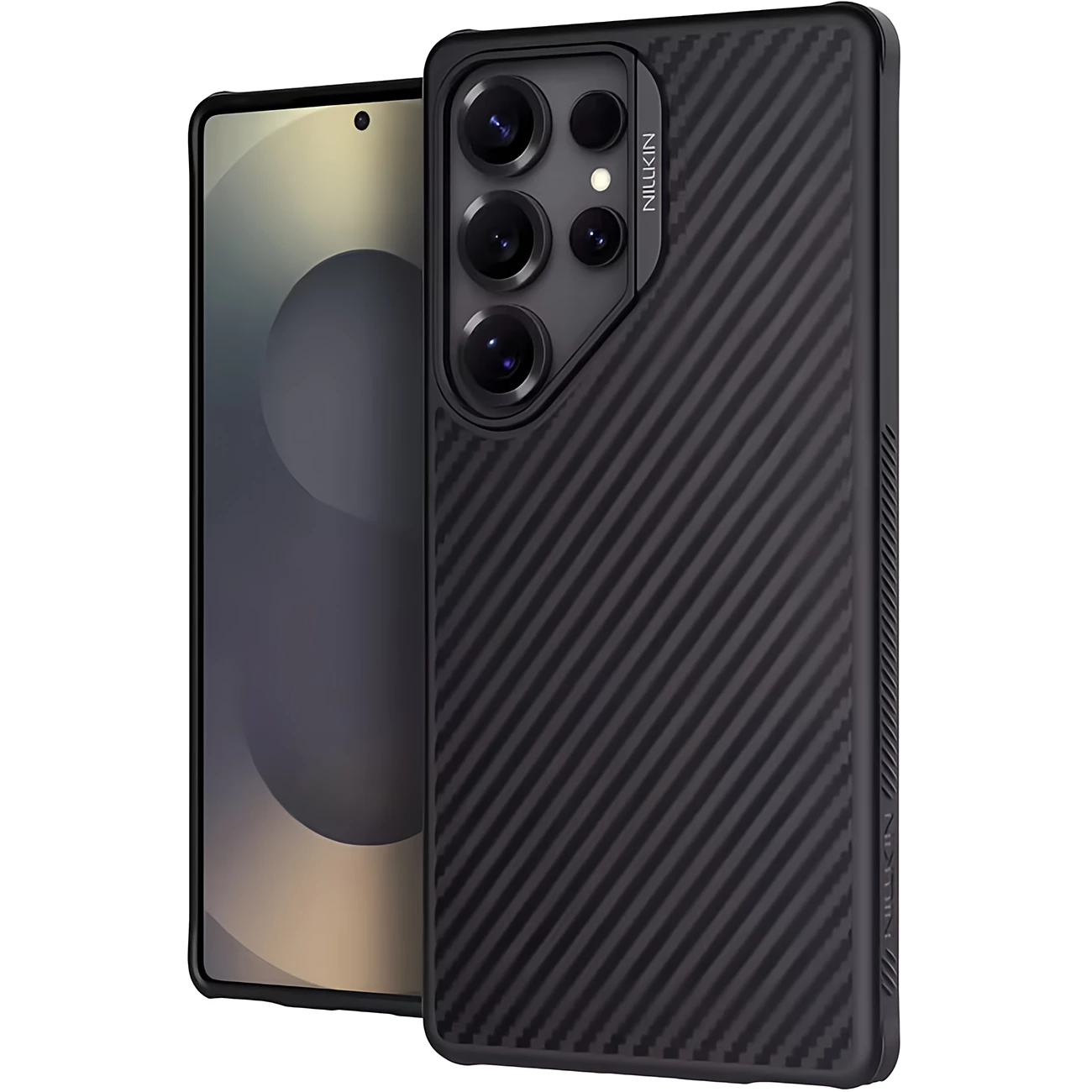 قاب مگنتی فیبر کربن سامسونگ گلکسی S25 Ultra نیلکین Synthetic Fiber Pro