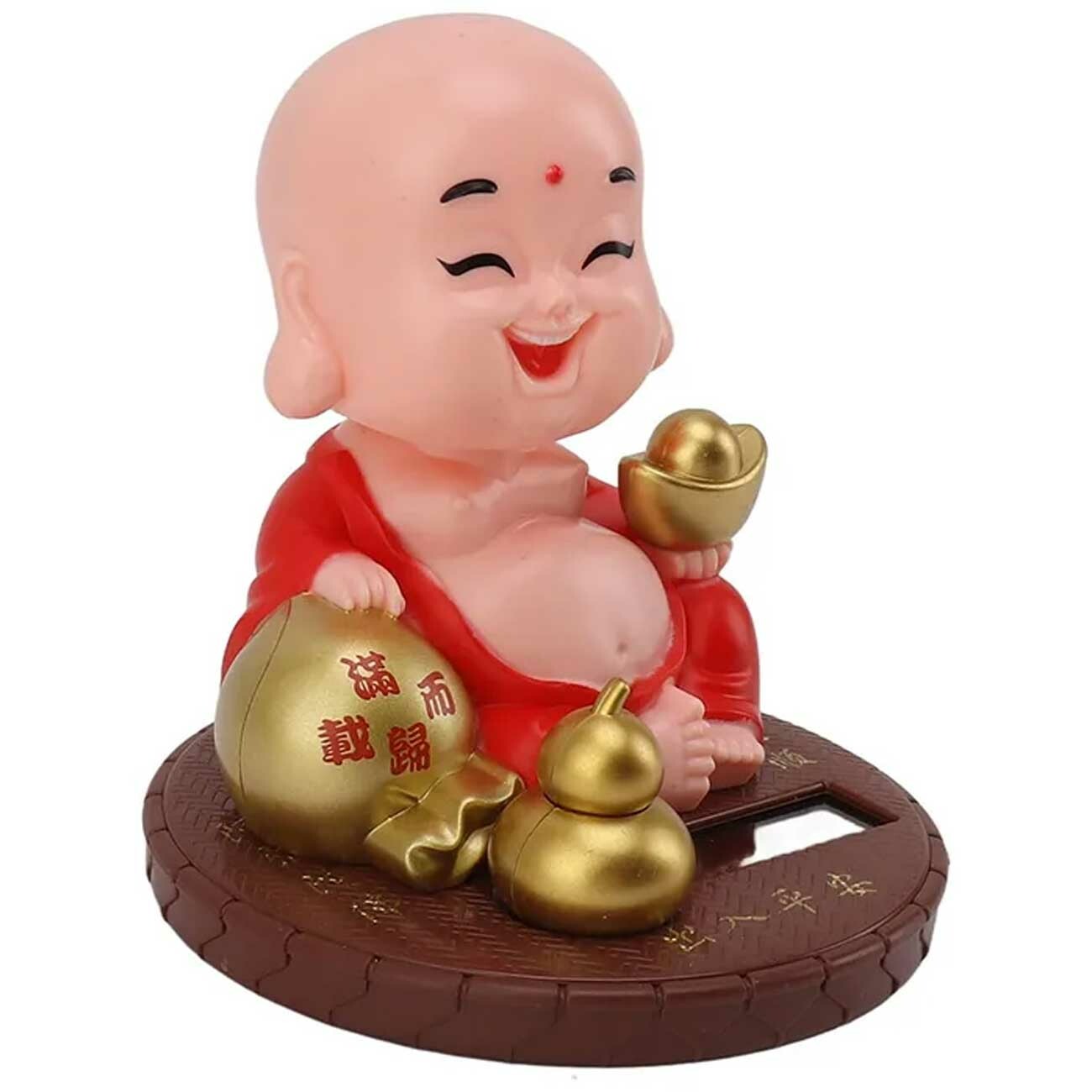 مجسمه فنگ‌شویی خورشیدی متحرک بودا با سر لرزان BABY