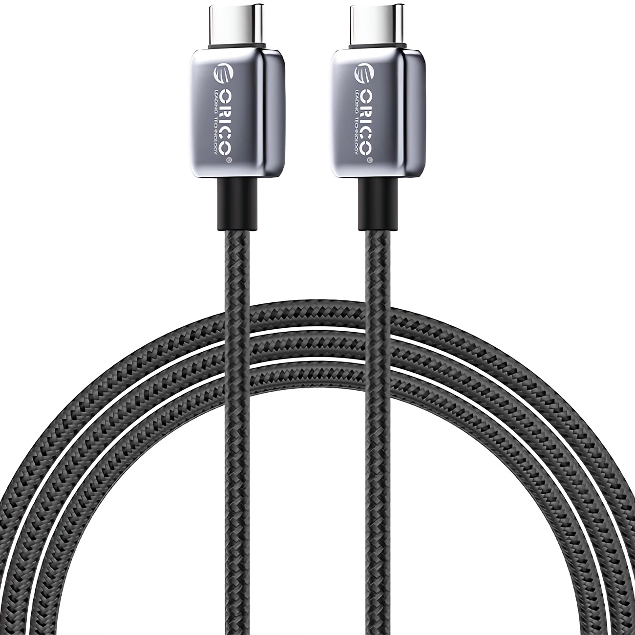 کابل سوپر فست شارژ تایپسی به تایپسی 100 وات یک متری اوریکو GQZB100-10-BK-BP