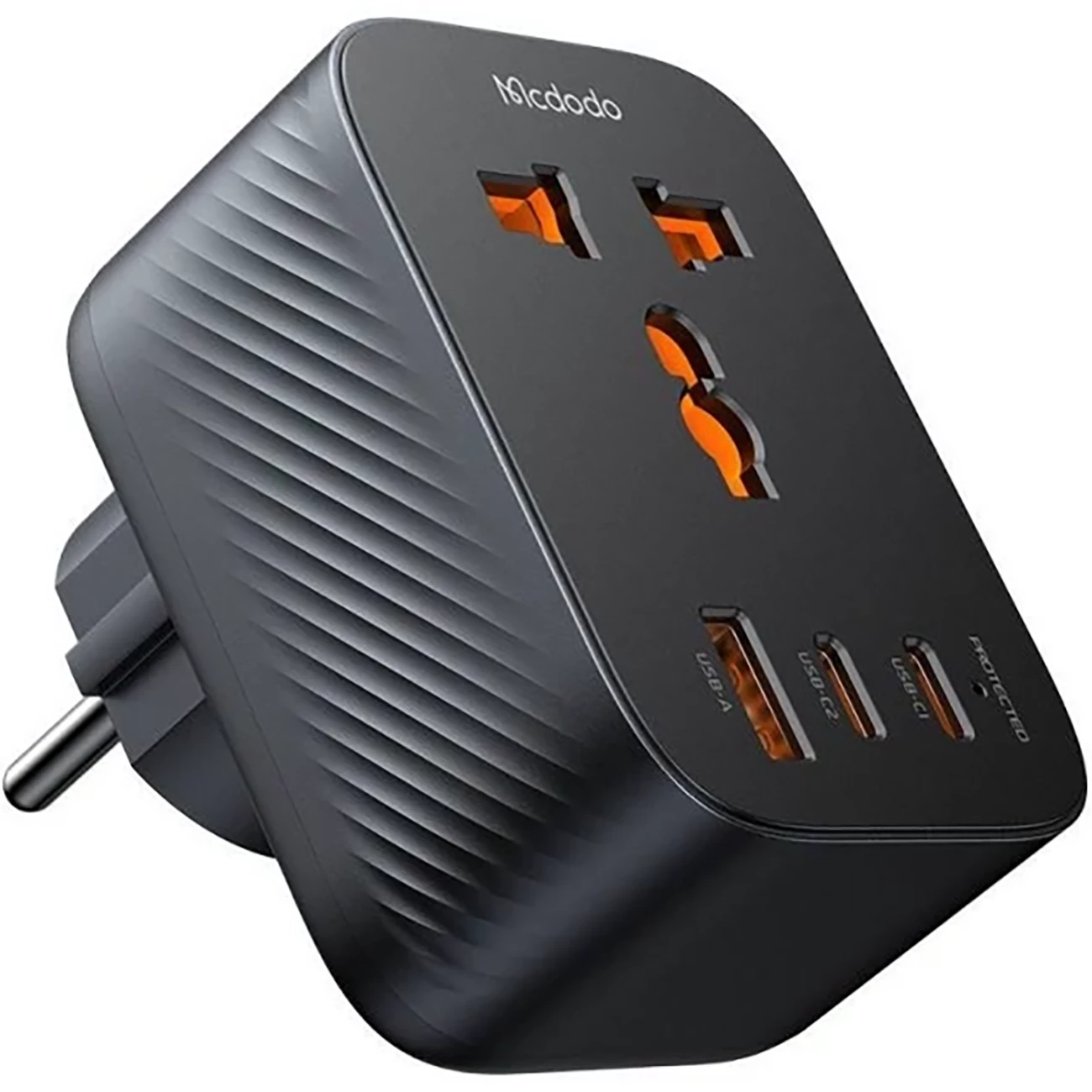 تبدیل پریز برق چندکاره و شارژر دیواری تایپ‌سی و USB مک‌دودو CP-0750