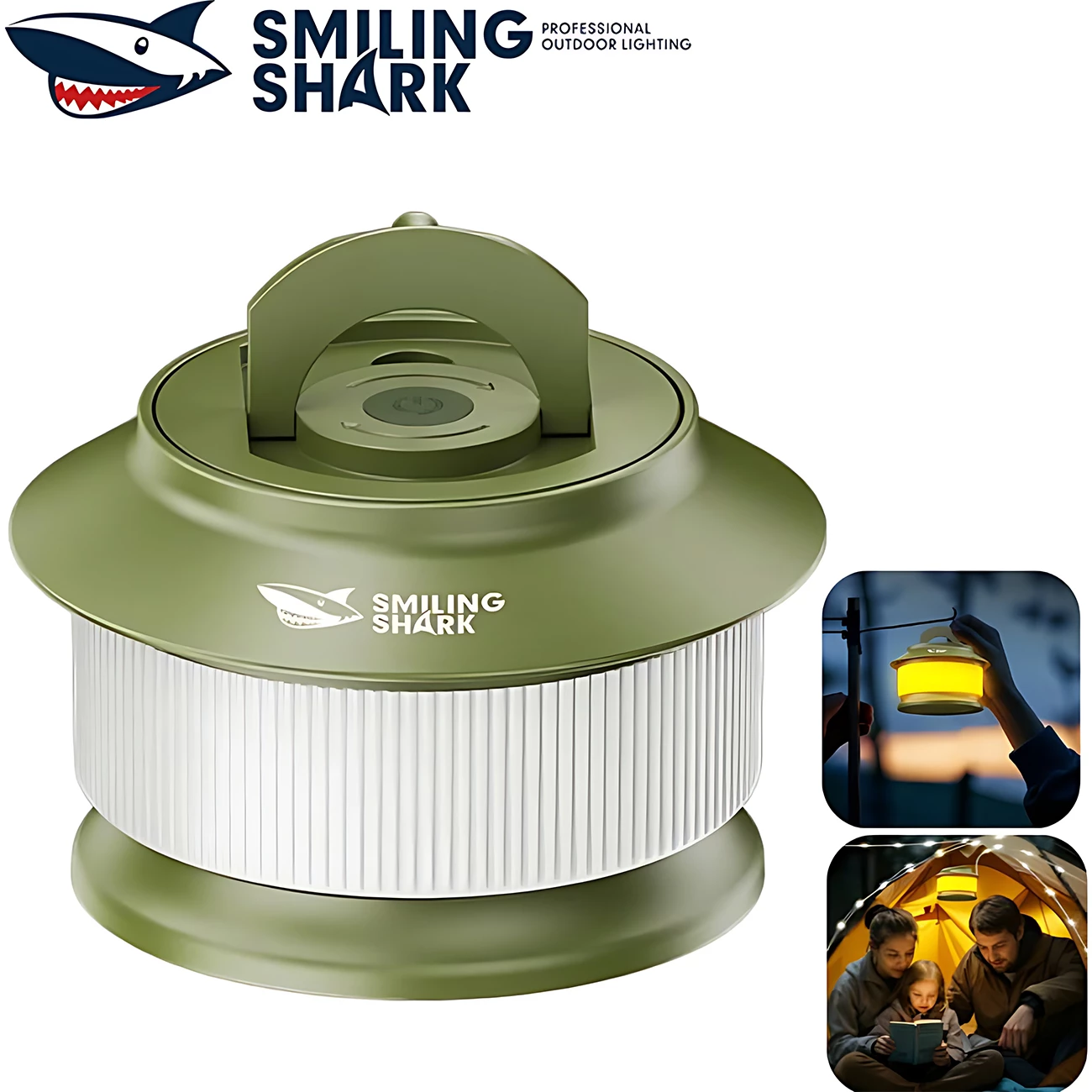 لامپ شارژی و چراغ کمپینگ ریسهای 20 متری ضدآب اسمایلینگ شارک LY-8285
