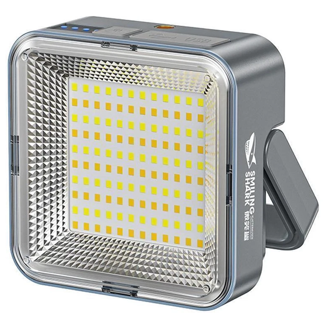 نورافکن و چراغ کمپینگ شارژی خورشیدی ضدآب و پاوربانک اسمایلینگ شارک LY8281