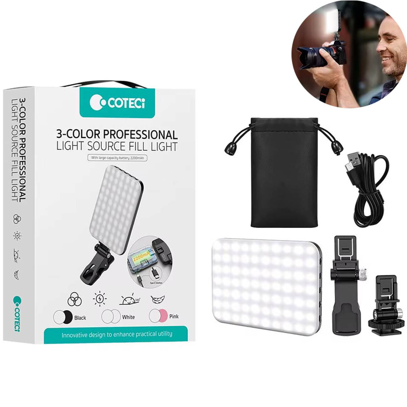 نورافکن شارژی کوتسی LA-001