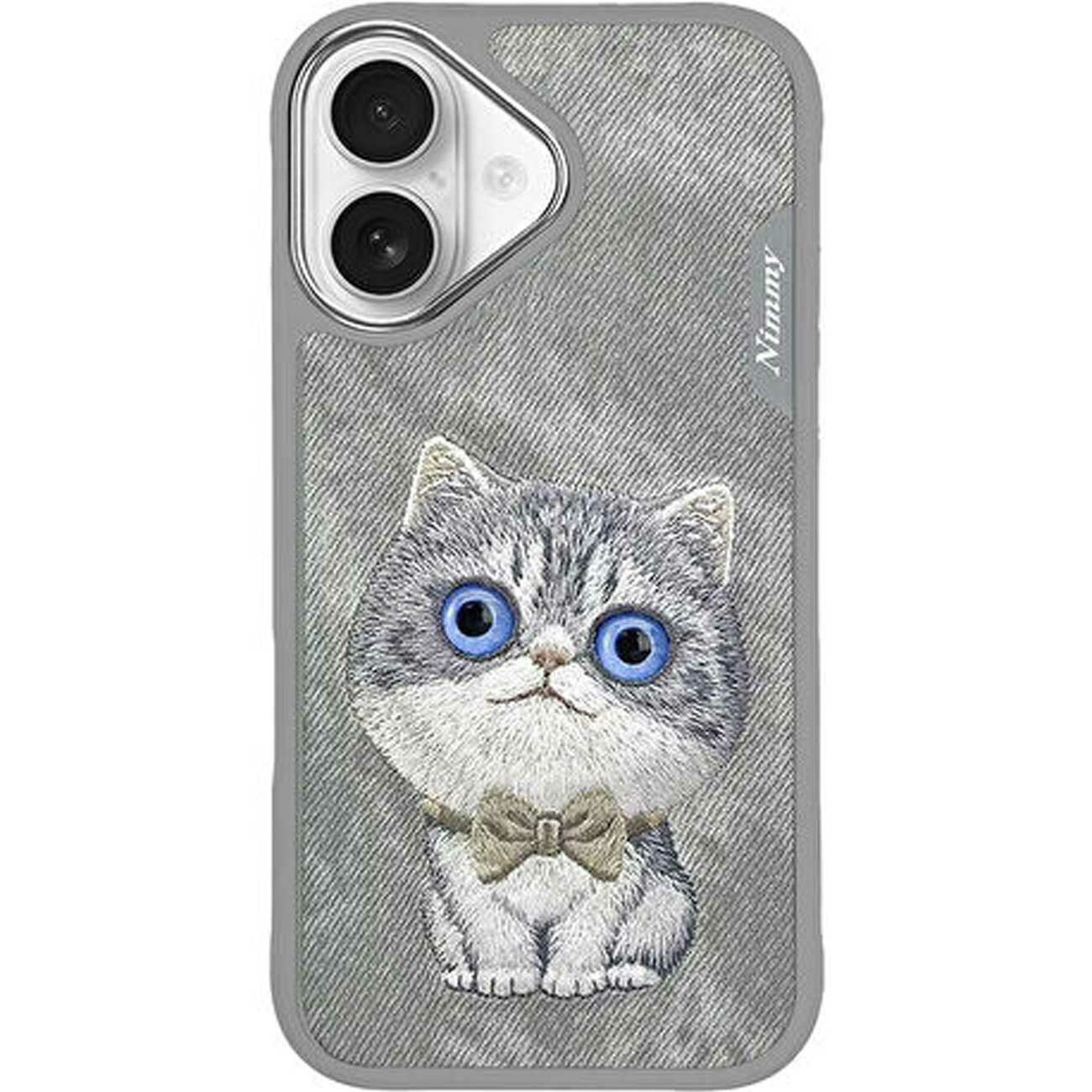 قاب گوشی آیفون 16 طرح گربه با چشم متحرک نیمی XDY-IP16-023