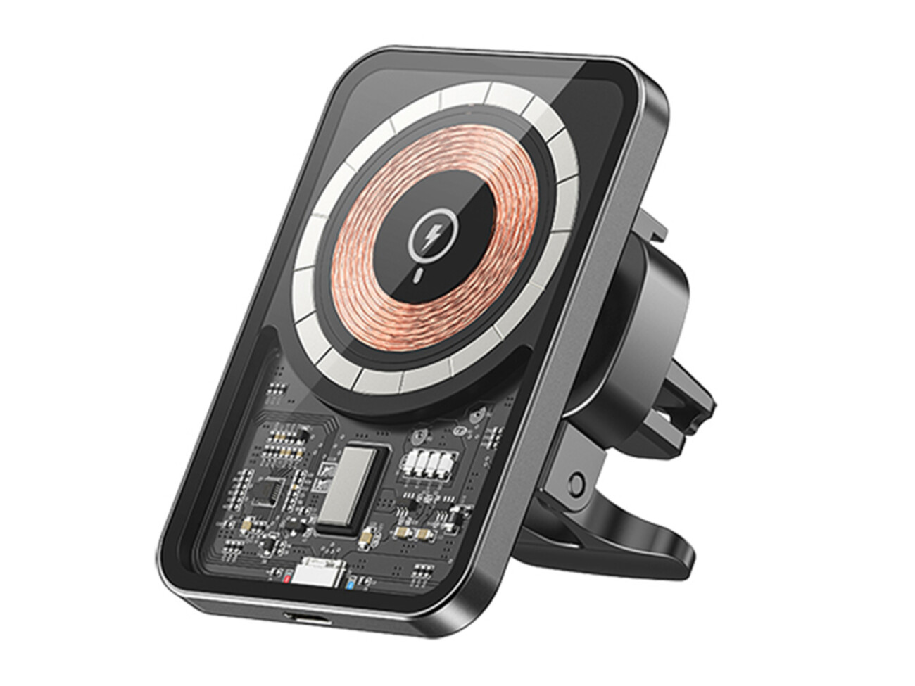 هولدر و شارژر بی سیم گوشی موبایل مگنتی داخل خودرو رسیRecci  RHO-C31 Wireless Car Holder Magnetic Charger