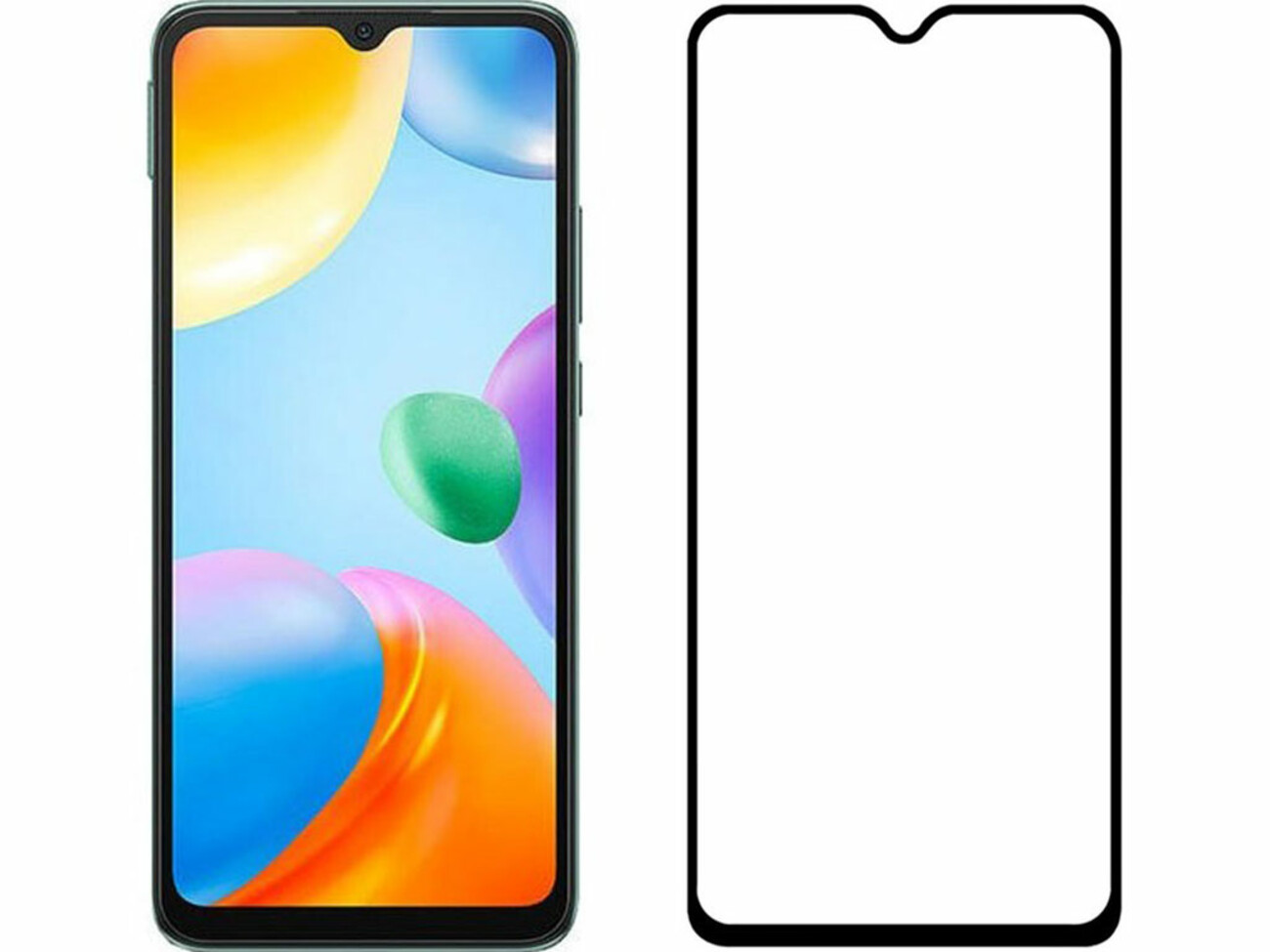 گلس تمام صفحه شیائومی ردمی 10 سی super horse glass screen protector xiaomi redmi 10c