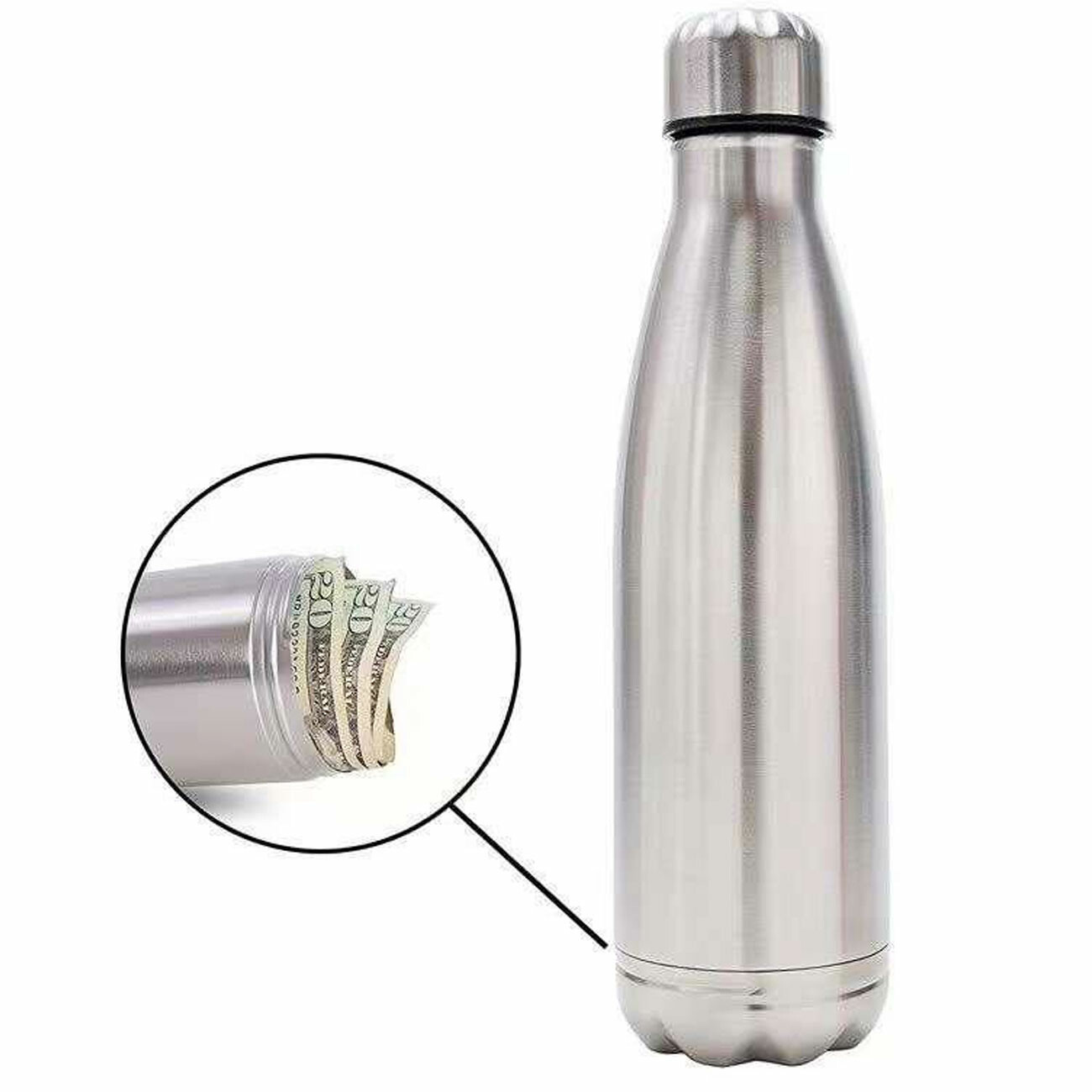 قمقمه آب گرم و سرد ضدباکتری دارای محفظه پنهان لوازم شخصی 320 میلی‌لیتری