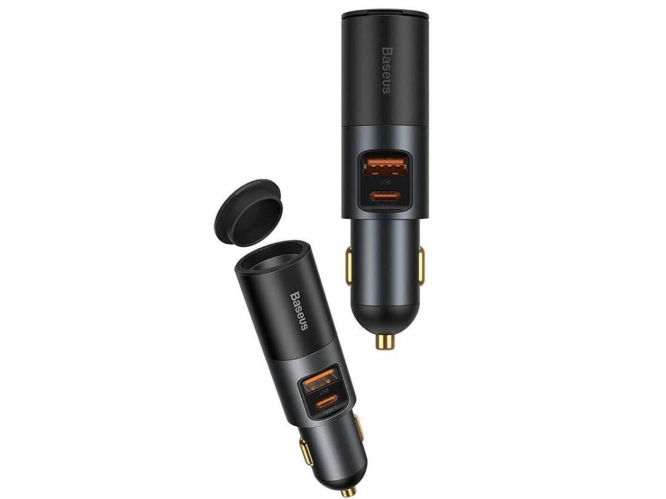 شارژر فندکی سوپر فست شارژ ماشین تایپ سی 120 وات بیسوس CCBT-C0G