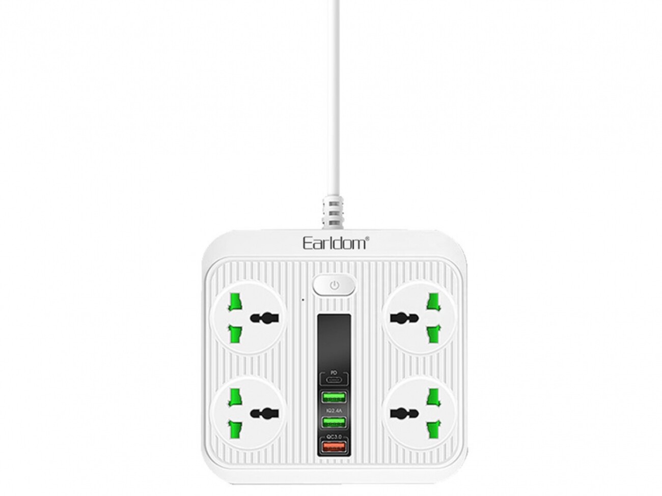 چندراهی هوشمند ارلدام Earldom Multiport Smart Power Outlet 3000W 5V/3A ES-SC05