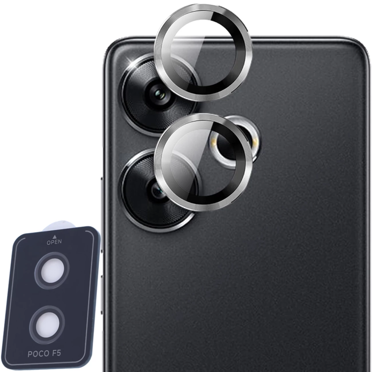 محافظ رینگی لنز دوربین شیائومی پوکو F5 و Redmi Note 12 Turbo