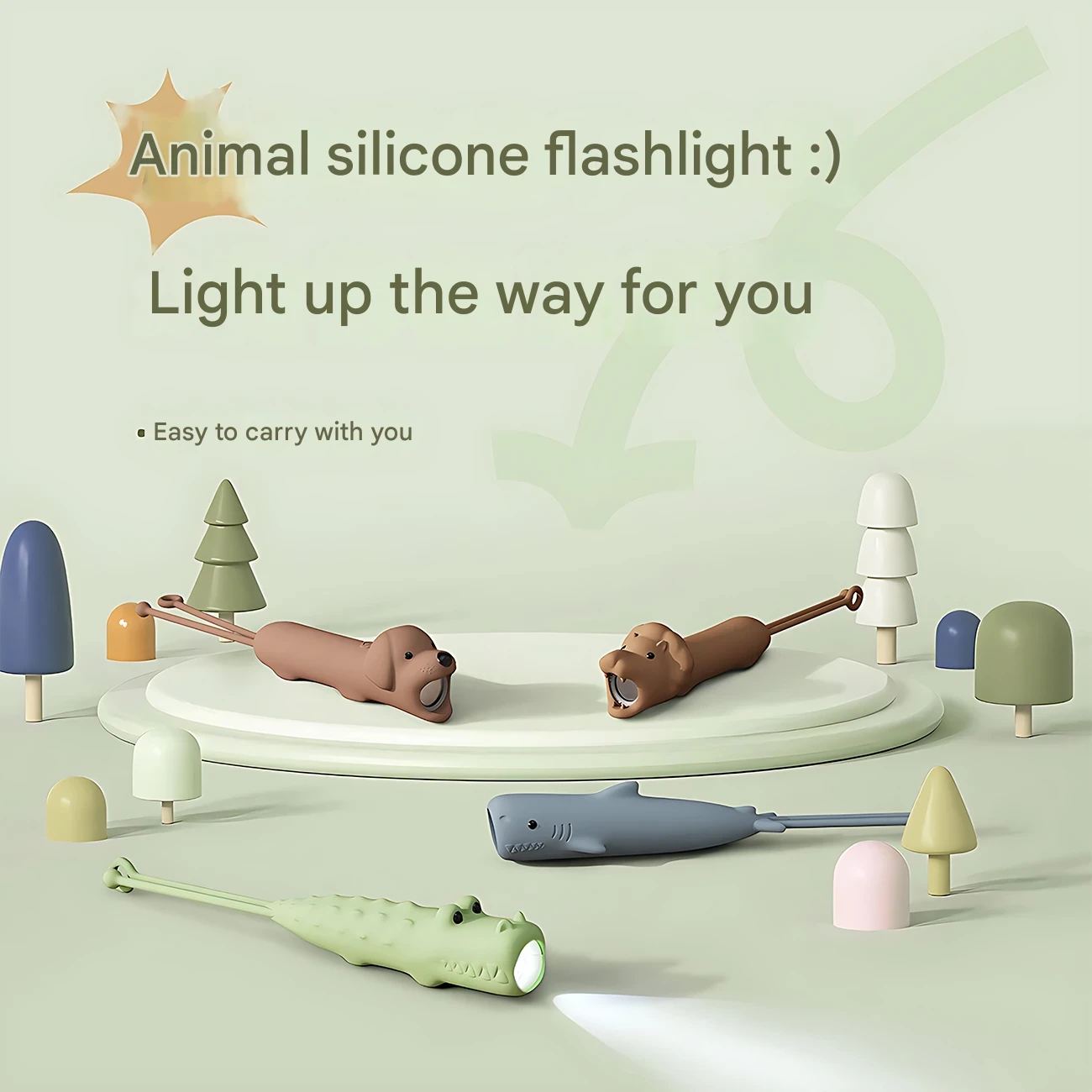 چراغ قوه شارژی فانتزی طرح حیوانات LJC-239