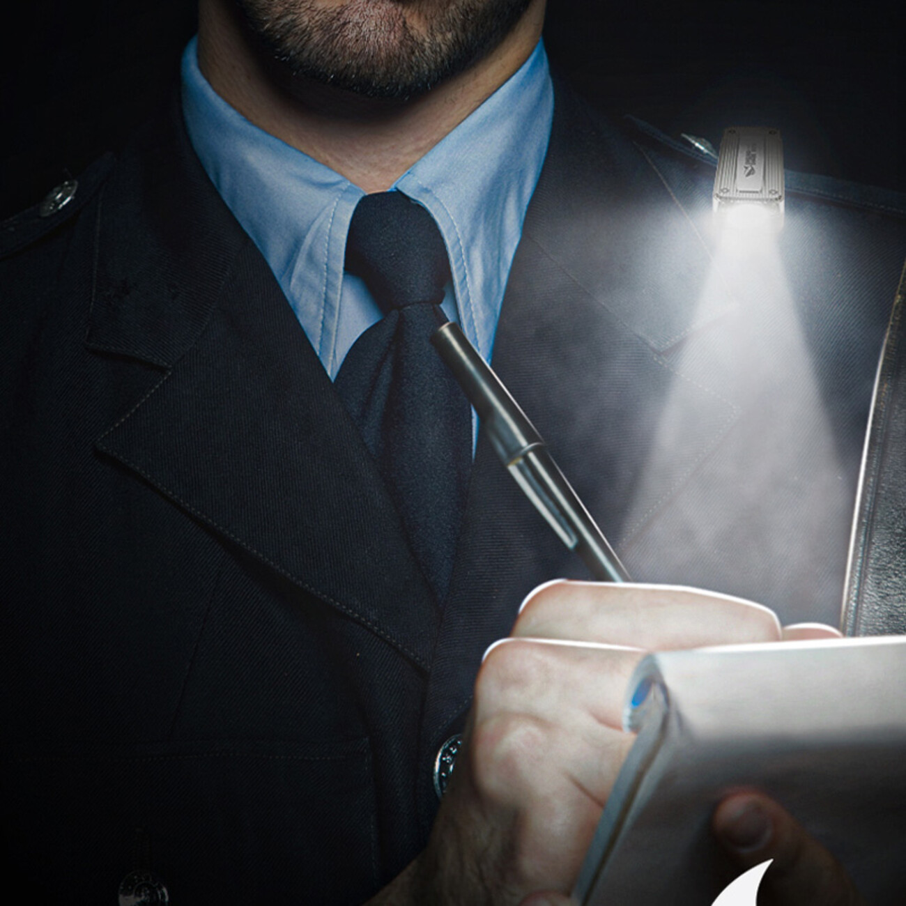 چراغ پلیسی لباس سردوشی ایمنی چشمک زن قرمز و آبی مخصوص شب اسمیلینگ شارک JD-008