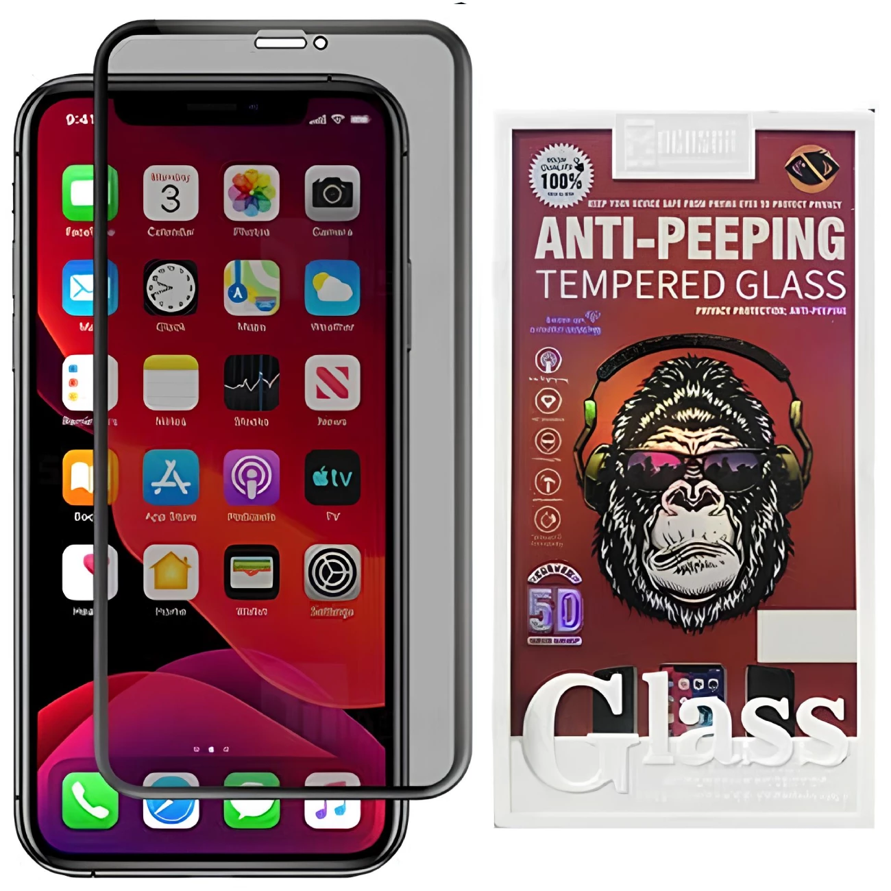 گلس پرایوسی تمام چسب آیفون 14 موکوسون Anti-Peeping