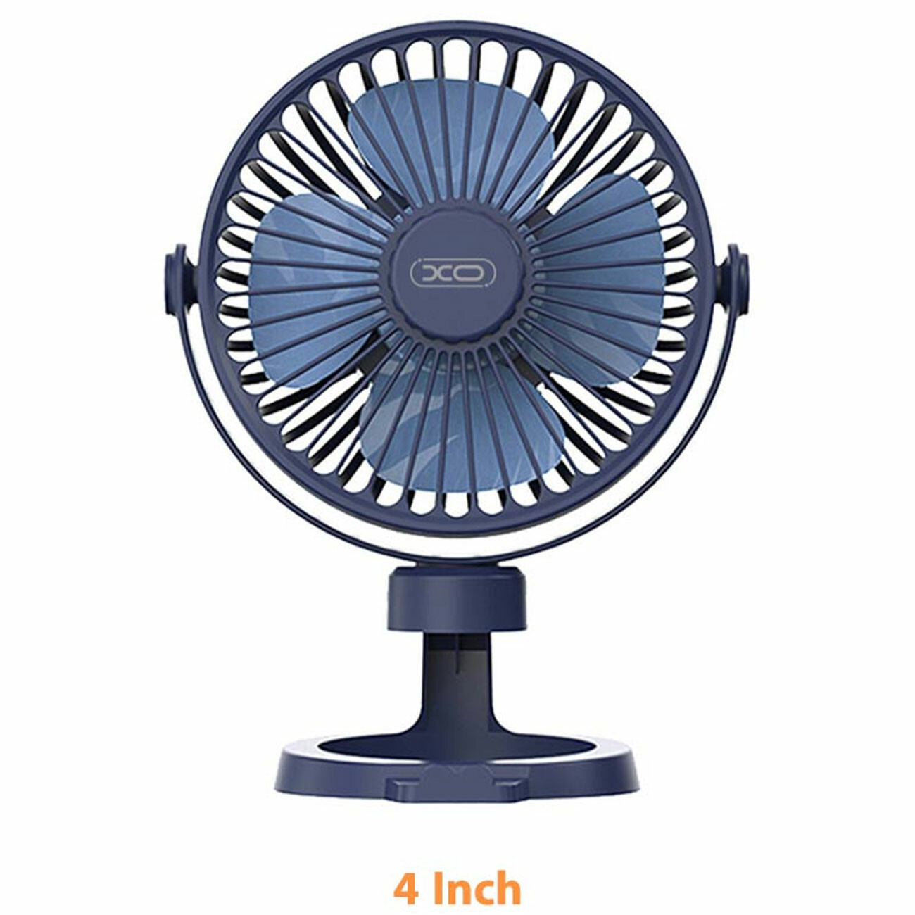 پنکه شارژی رومیزی 4 اینچی و هولدر موبایل ایکس او MF78