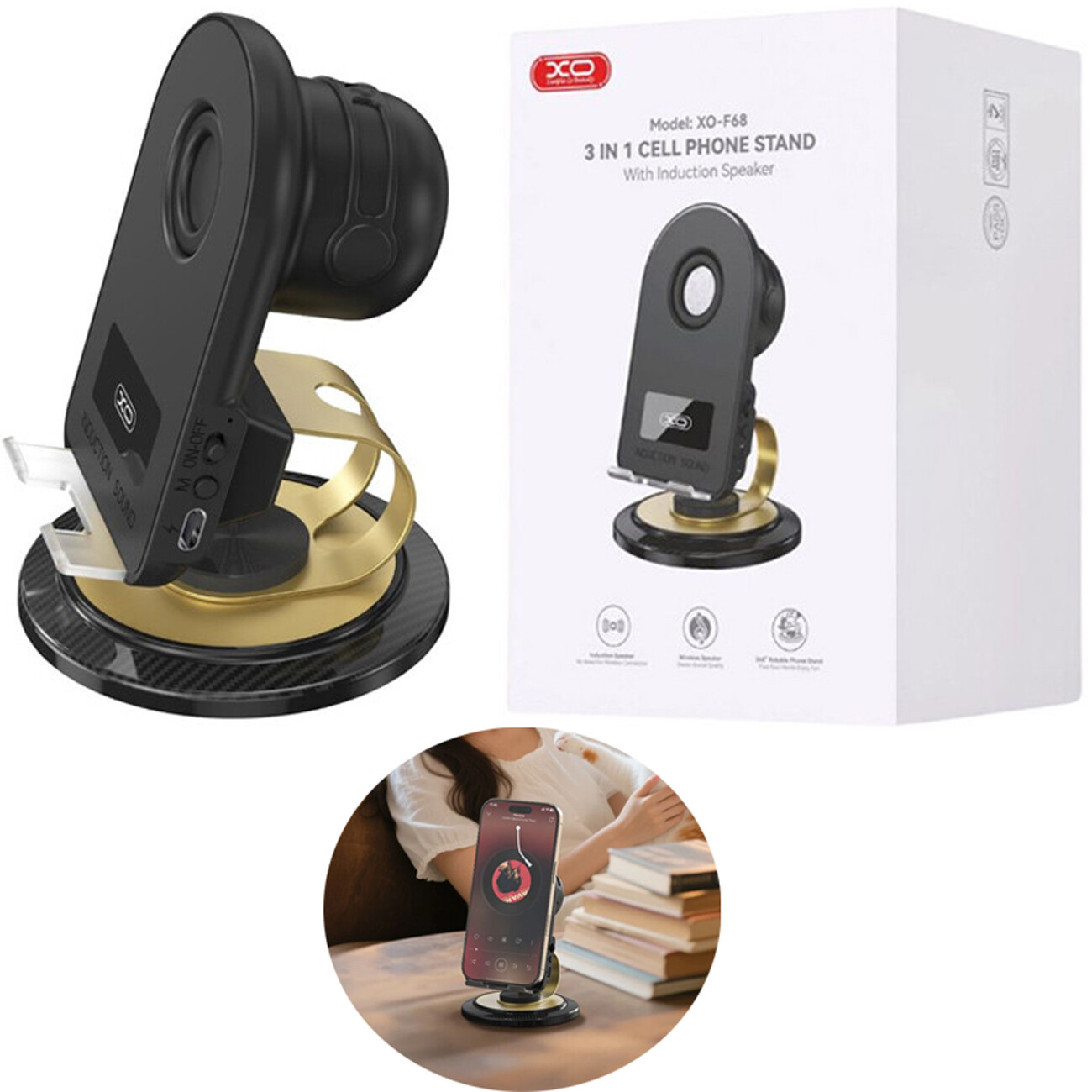 هولدر رومیزی اسپیکر دار ایکس‌او XO F68