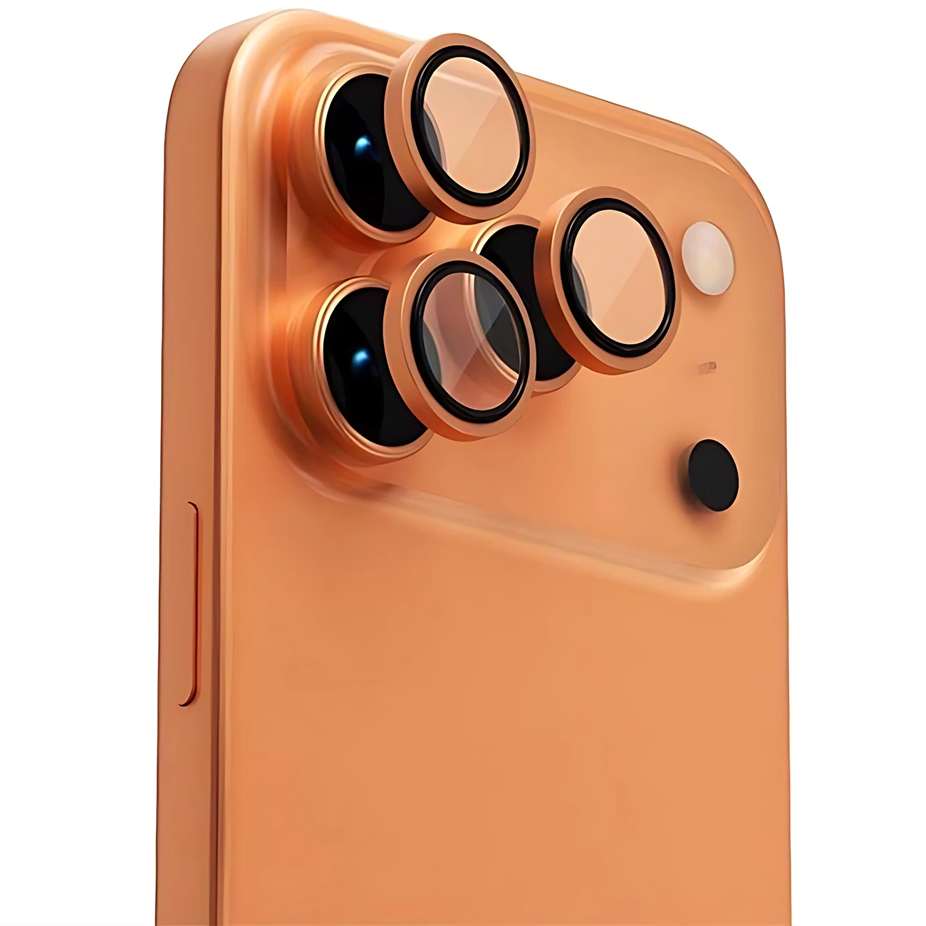 محافظ رینگی لنز دوربین آیفون 17 پرومکس و آیفون 17 پرو کوزوم KUZOOM PVD AR Titanium ضدانعکاس نور