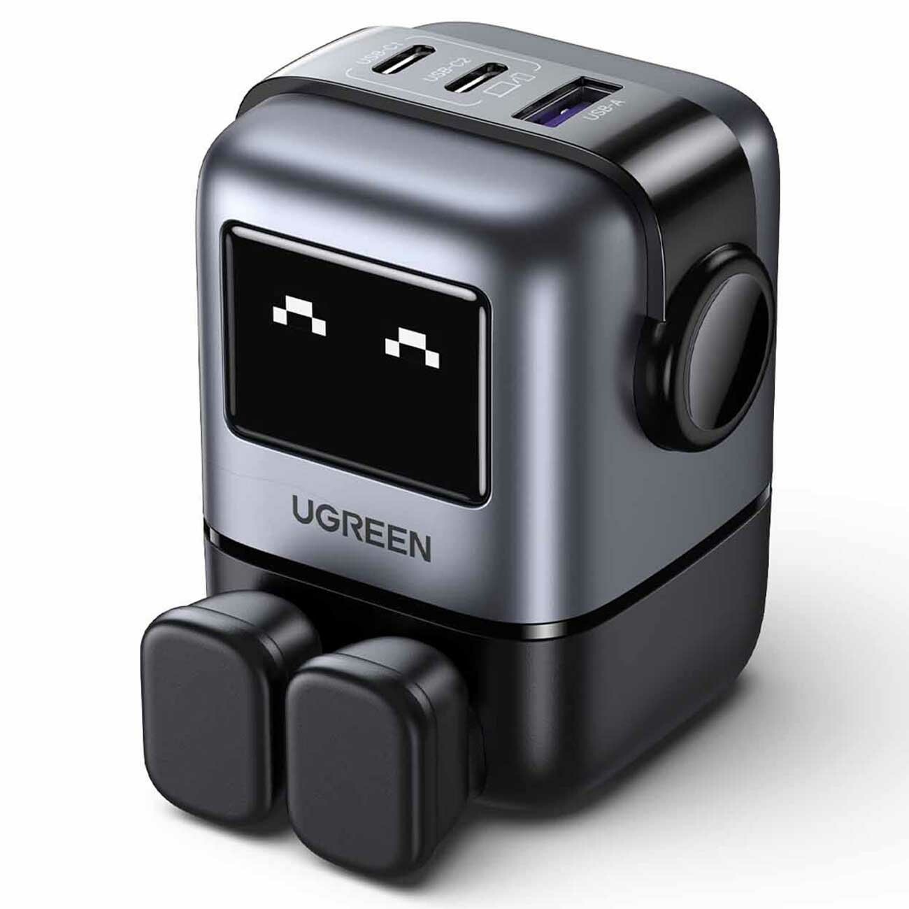 شارژر دیواری USB و تایپ‌سی 65 وات یوگرین Ugreen CD361 25685B طرح ربات