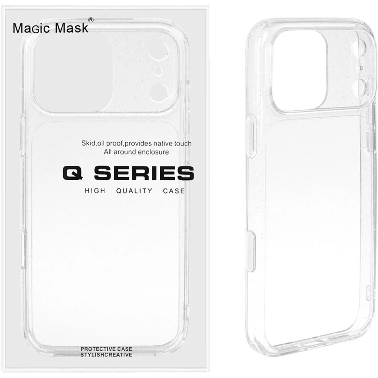 قاب آیفون 17 پرو مجیک‌مسک MaGic Mask Q SERIES شفاف اکلیلی