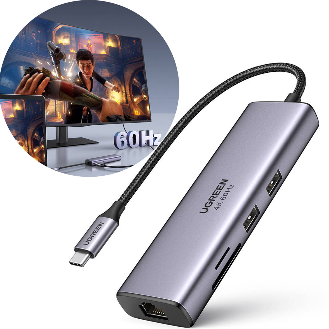 هاب تایپسی 7 پورت یوگرین ugreen CM512 60515