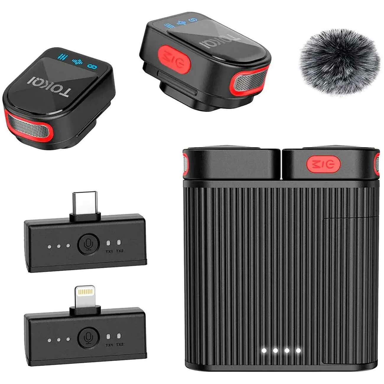 میکروفون یقه‌ای بی‌سیم دکمه‌ای توکی‌کی TOKQI H01