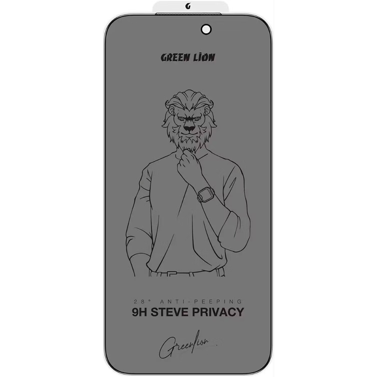 گلس پرایوسی آیفون 17 پرومکس گرین‌لاین Green Lion GN9HSPY17PMBK