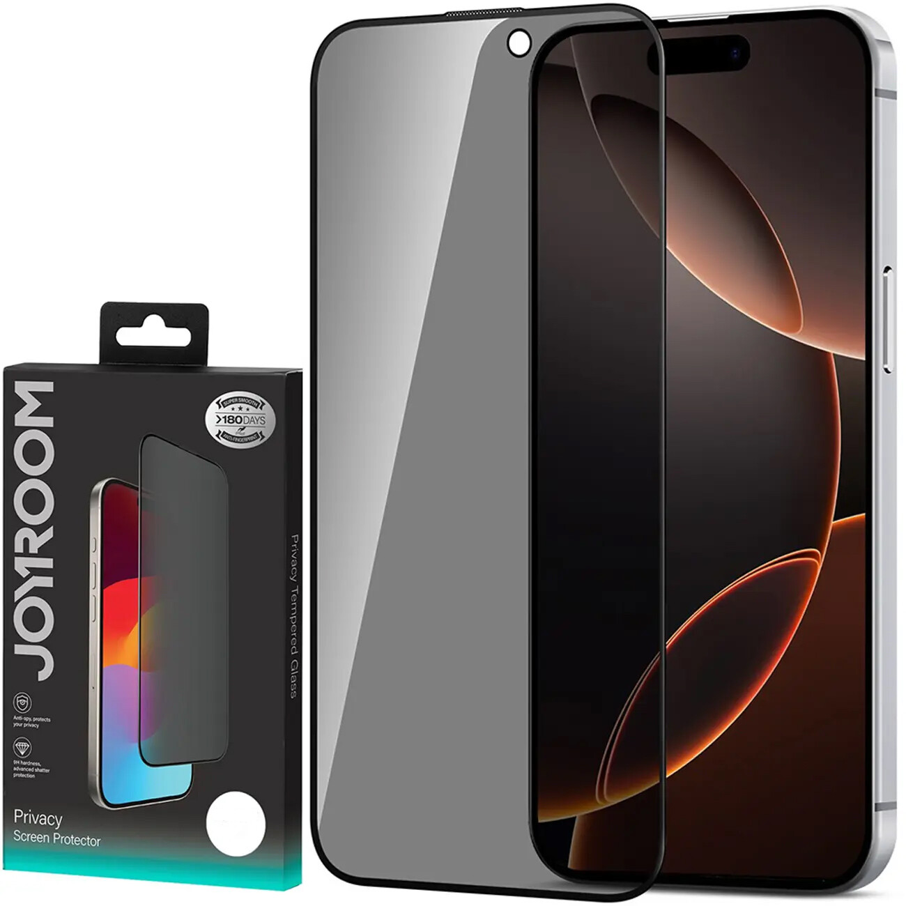 گلس پرایوسی آیفون 14 پرو، آیفون 15 و آیفون 16 جویروم JOYROOM JR-MLG0280