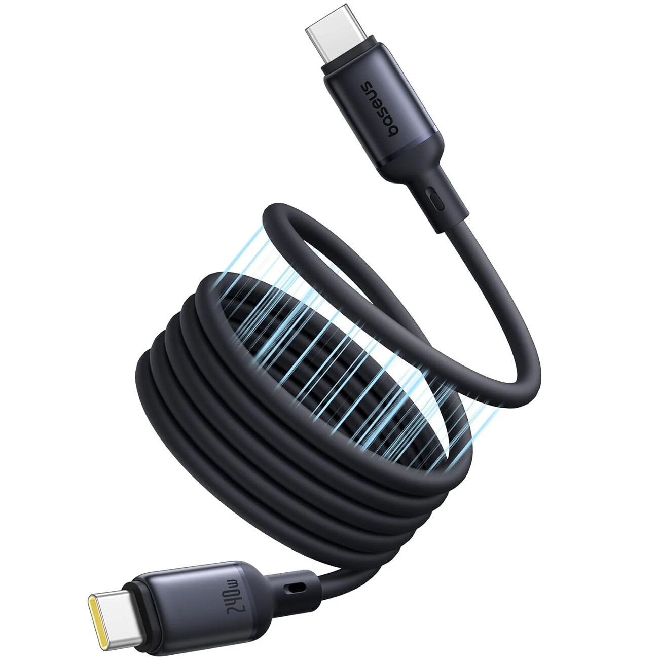 کابل تایپ سی 240 وات بیسوس (Baseus) اصلی 1 متری مگنتیک مدل CB000153