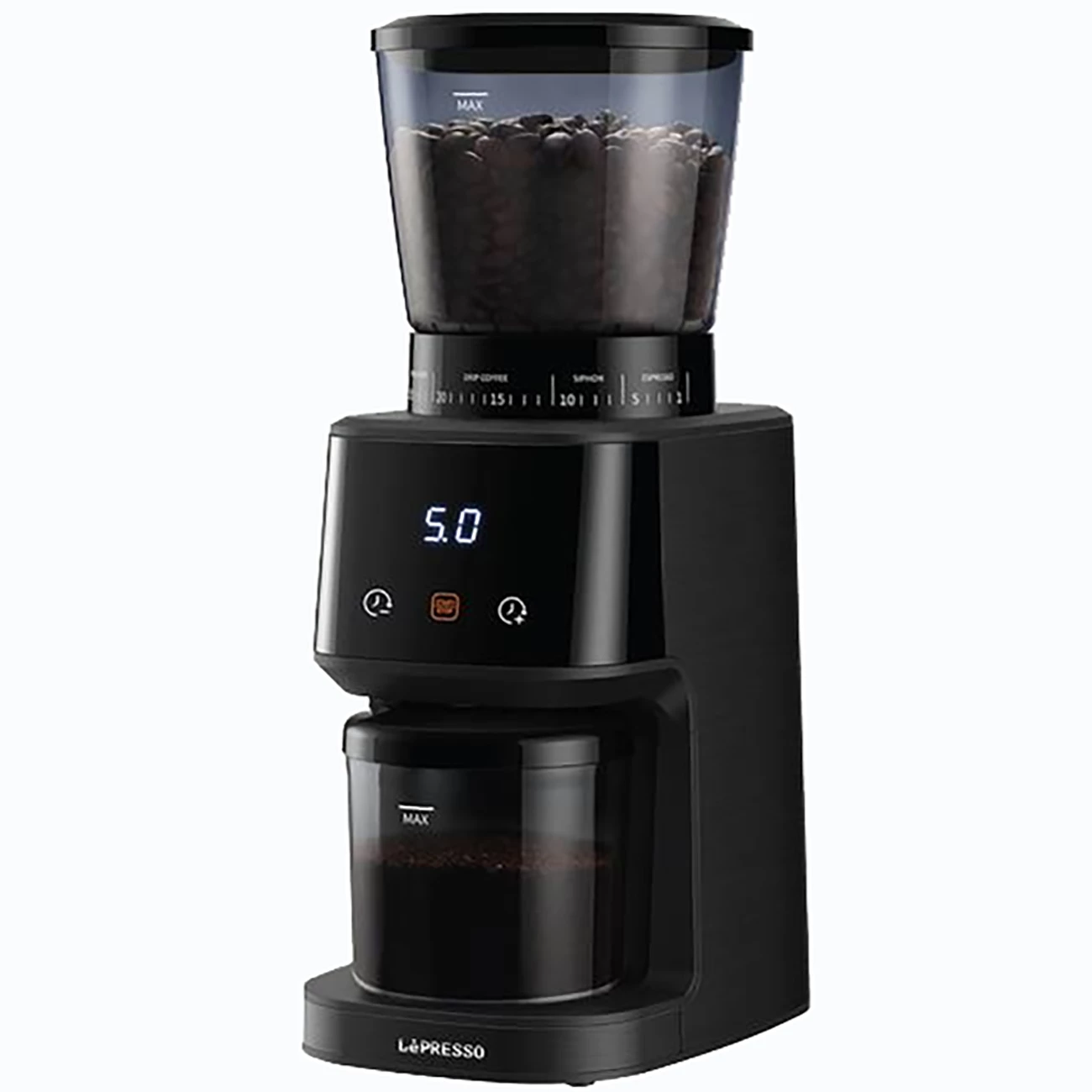 آسیاب قهوه لپرسو Lepresso مدل LPCFFM0028 دیجیتالی تایمردار