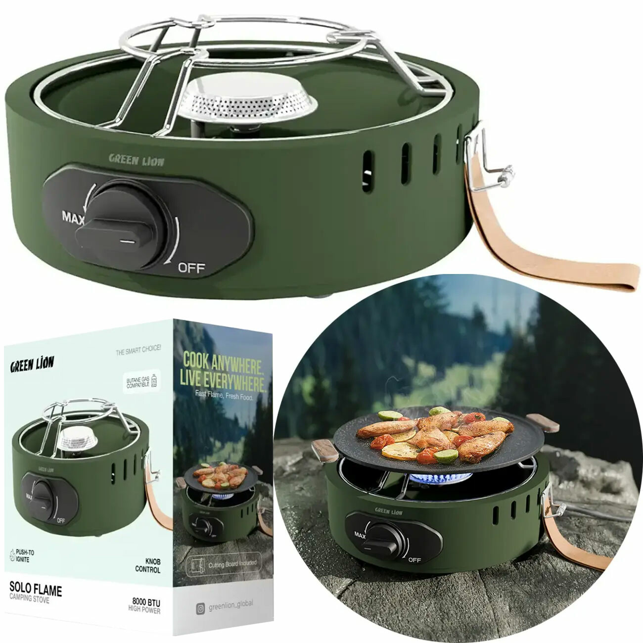 اجاق گاز کمپینگ گرین لاین Green Lion اصل مدل GCS-45