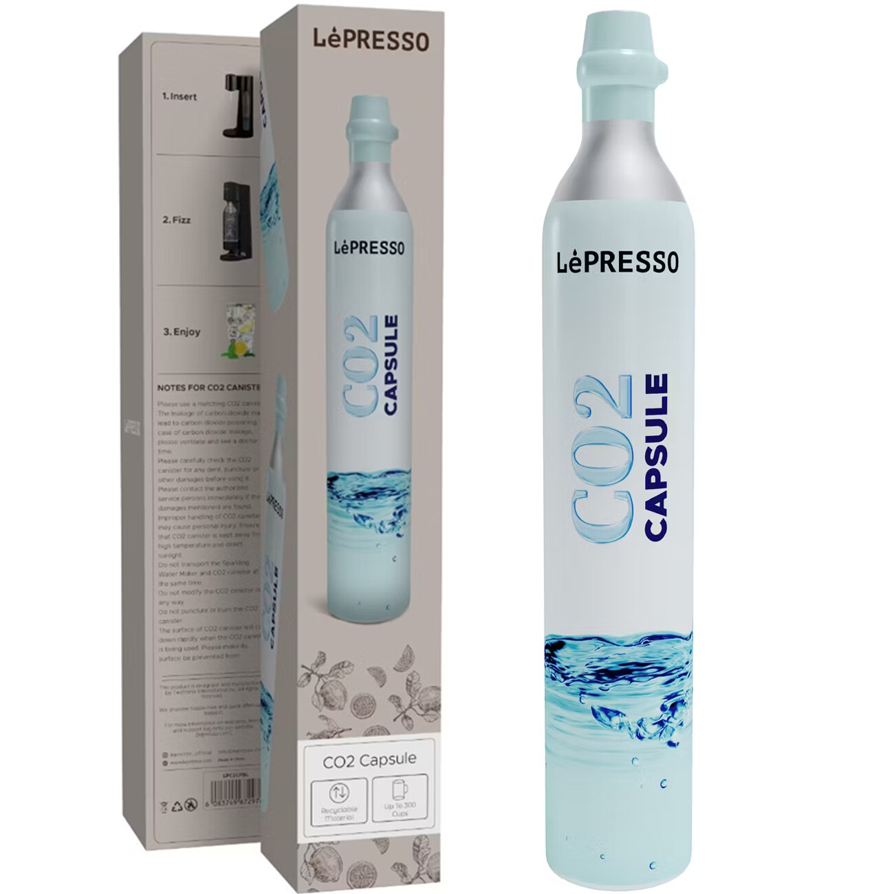 کپسول سودا ساز لپرسو LePresso اصل مدل LPC2CPSL ظرفیت 0.6 لیتر