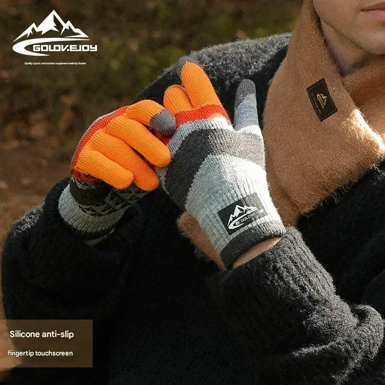 دستکش زمستانی مردانه گولووجوی GOLOVEJOY مدل DZ121  قابلیت لمس گوشی