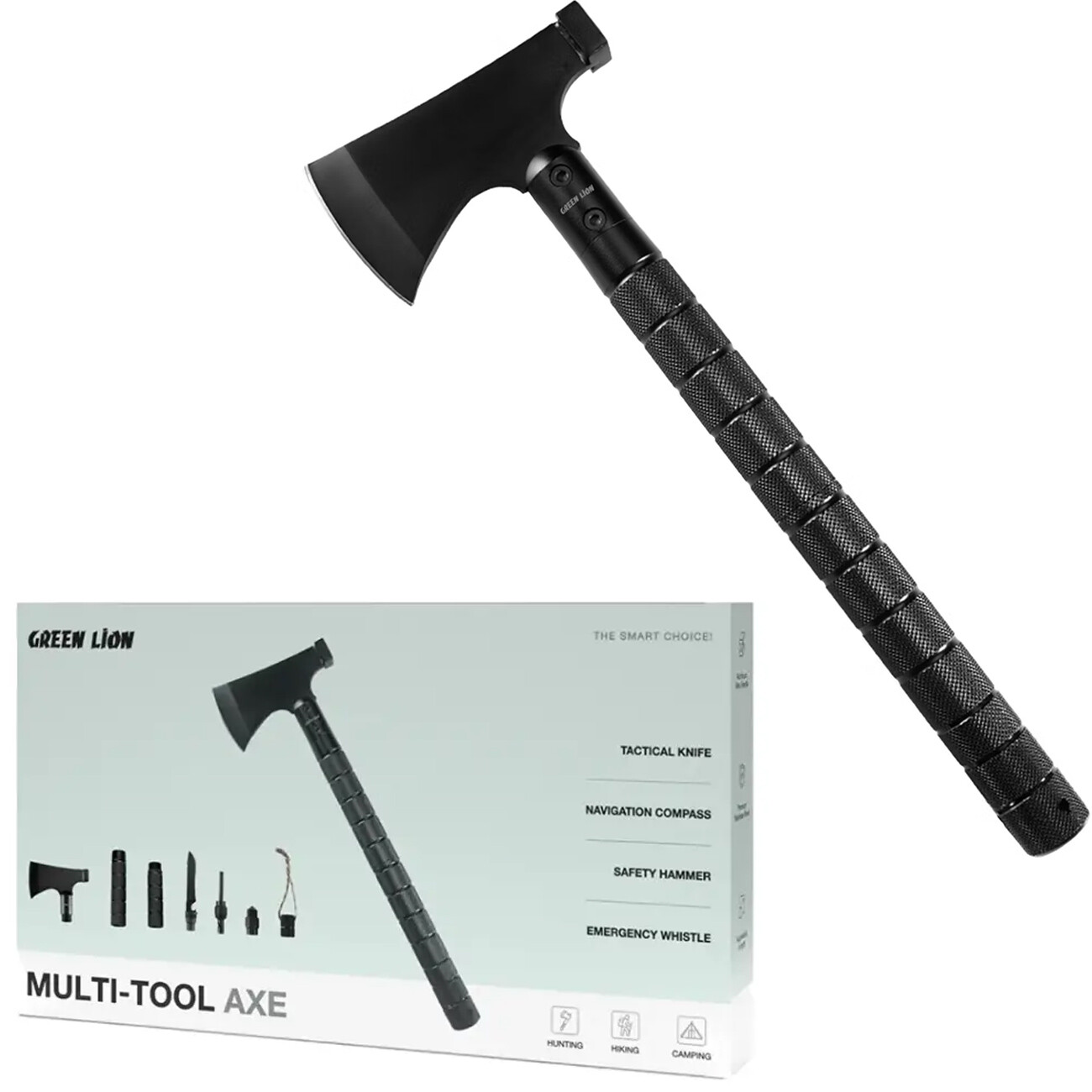 تبر چندکاره گرین لاین Green Lion مدل GNMULTAXEBK با طول قابل تنظیم