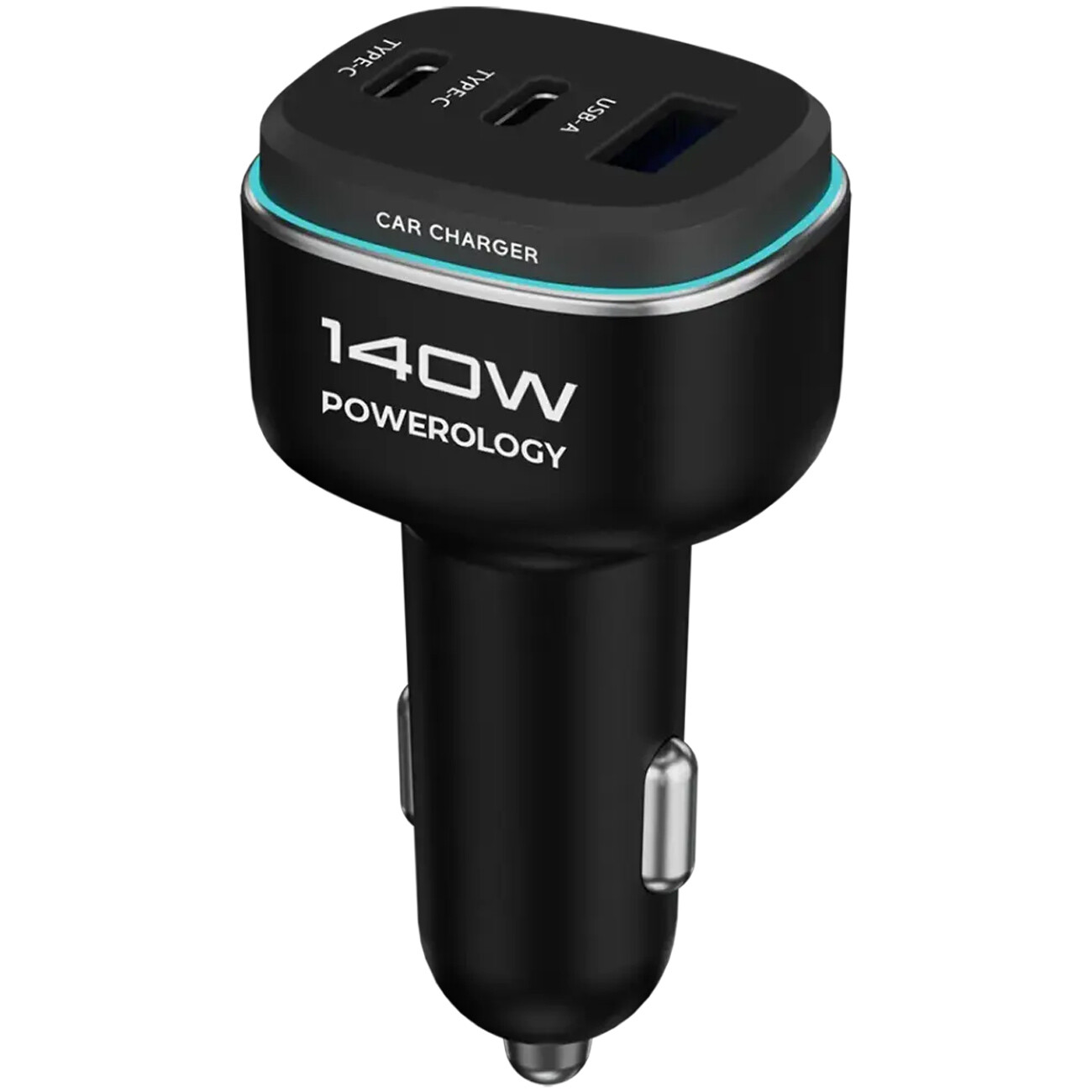 شارژر فندکی فست شارژ ماشین پاورولوژی Powerology مدل PCCSR025BKGY