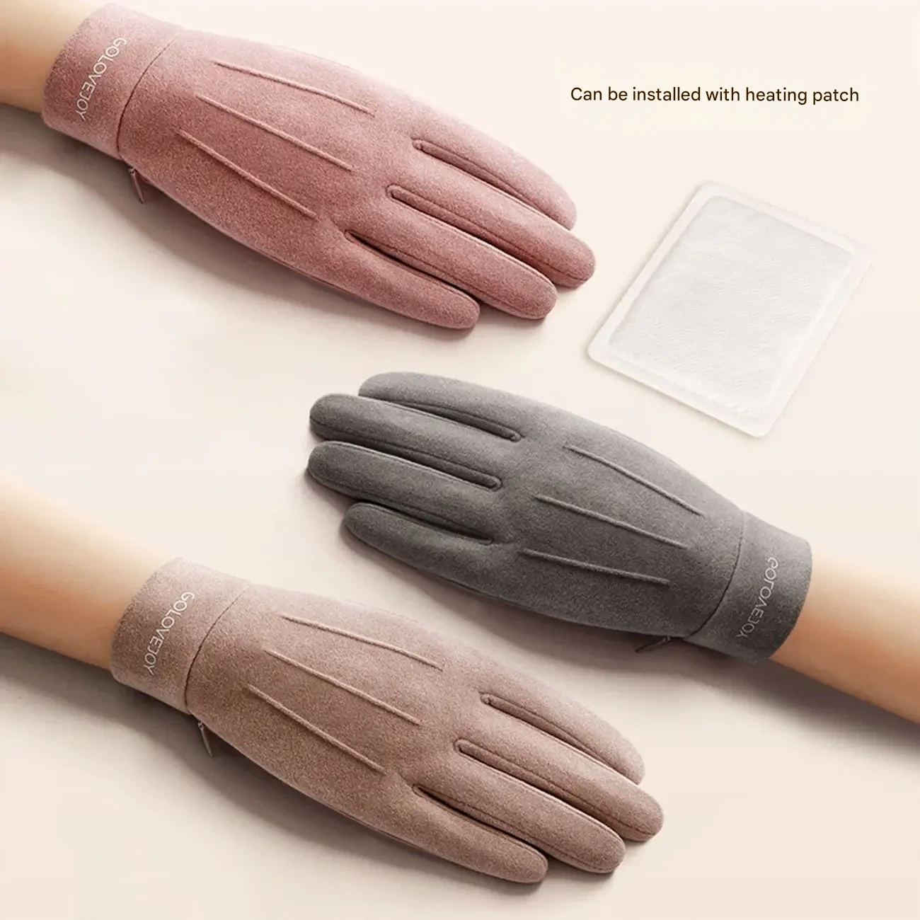 دستکش زمستانی زنانه گولووجوی Golovejoy مدل DY36 با پد گرمایشی