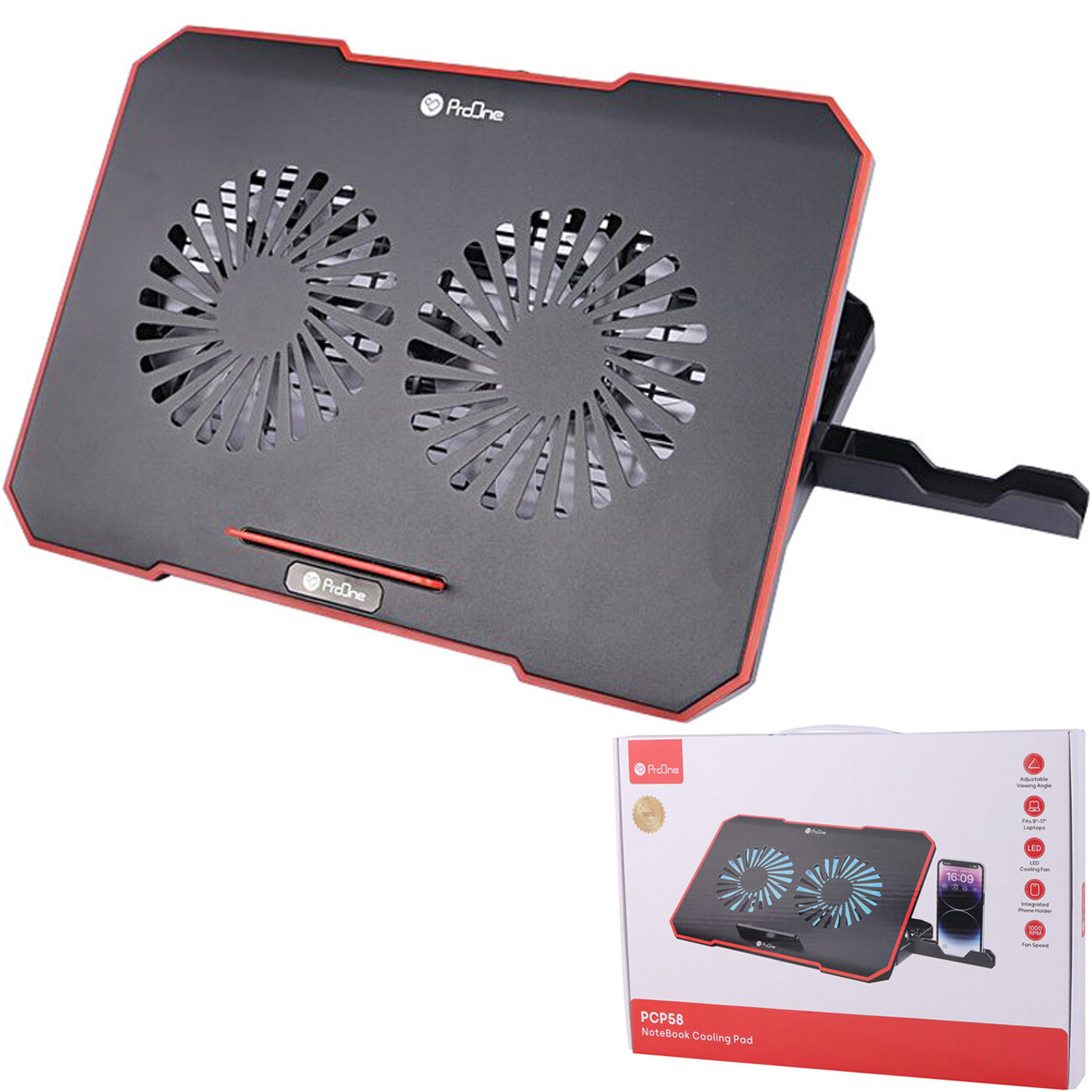 کول پد لپ تاپ پرووان ProOne مدل PCP58 مناسب لپ تاپ 9 تا 17 اینچ