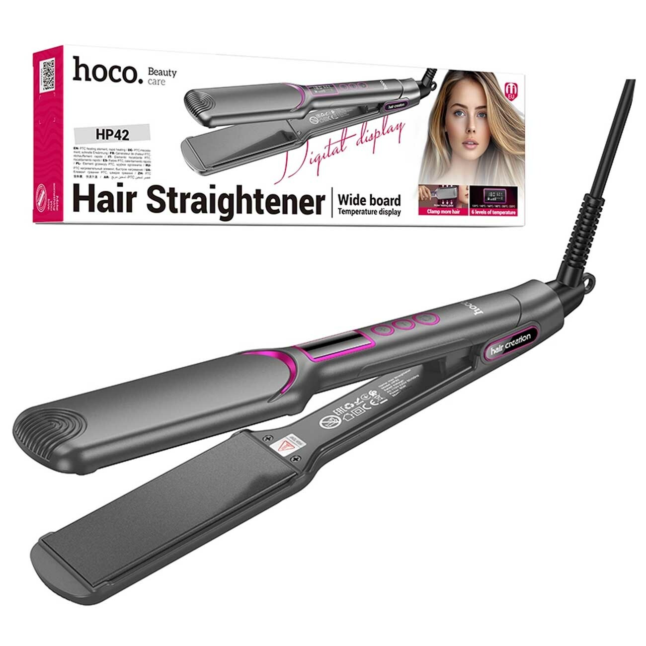 اتو مو هوکو hoco مدل HP42 با نمایشگر دیجیتال